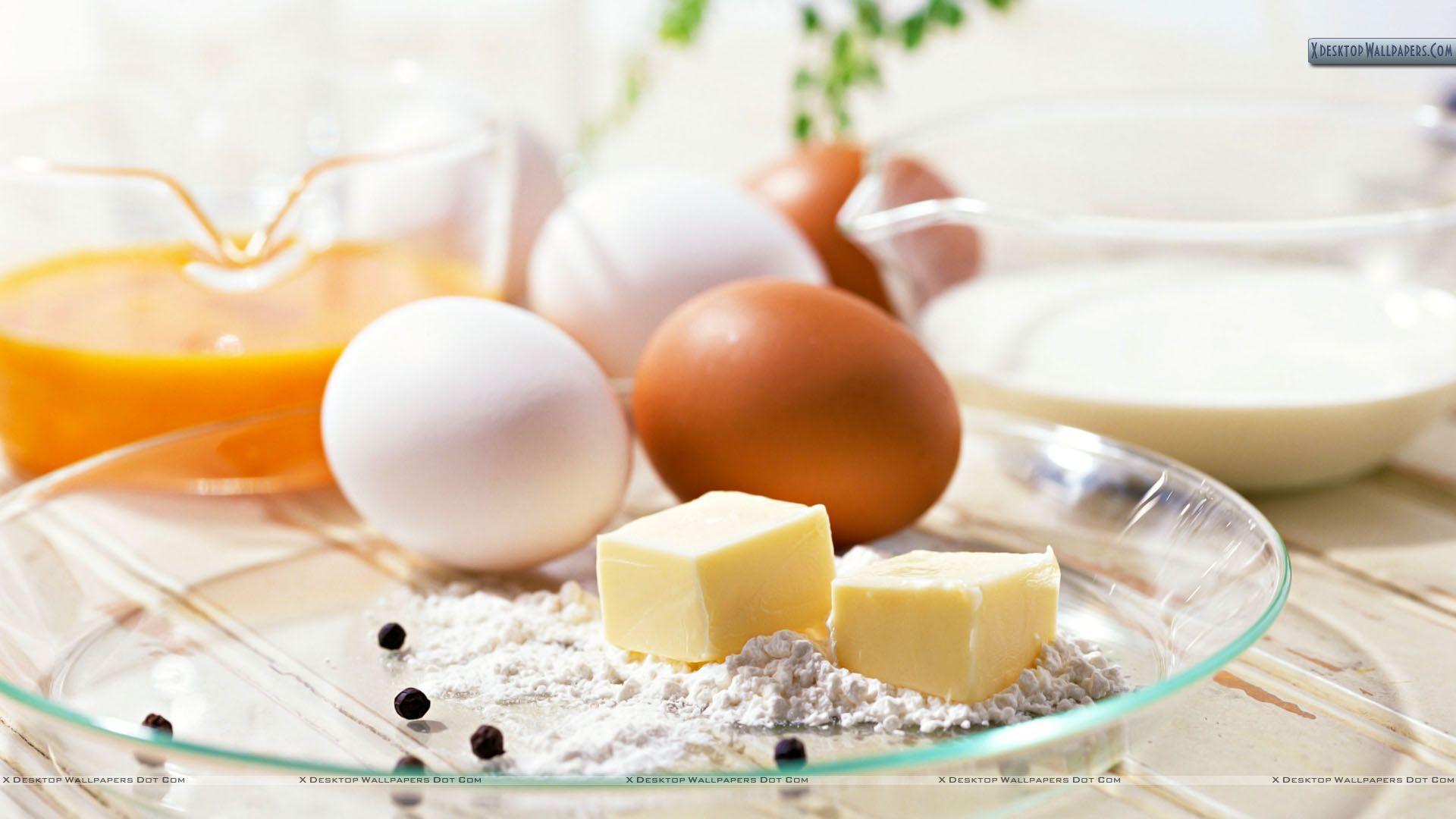 White And Brown Egg With Cheese Wallpaper