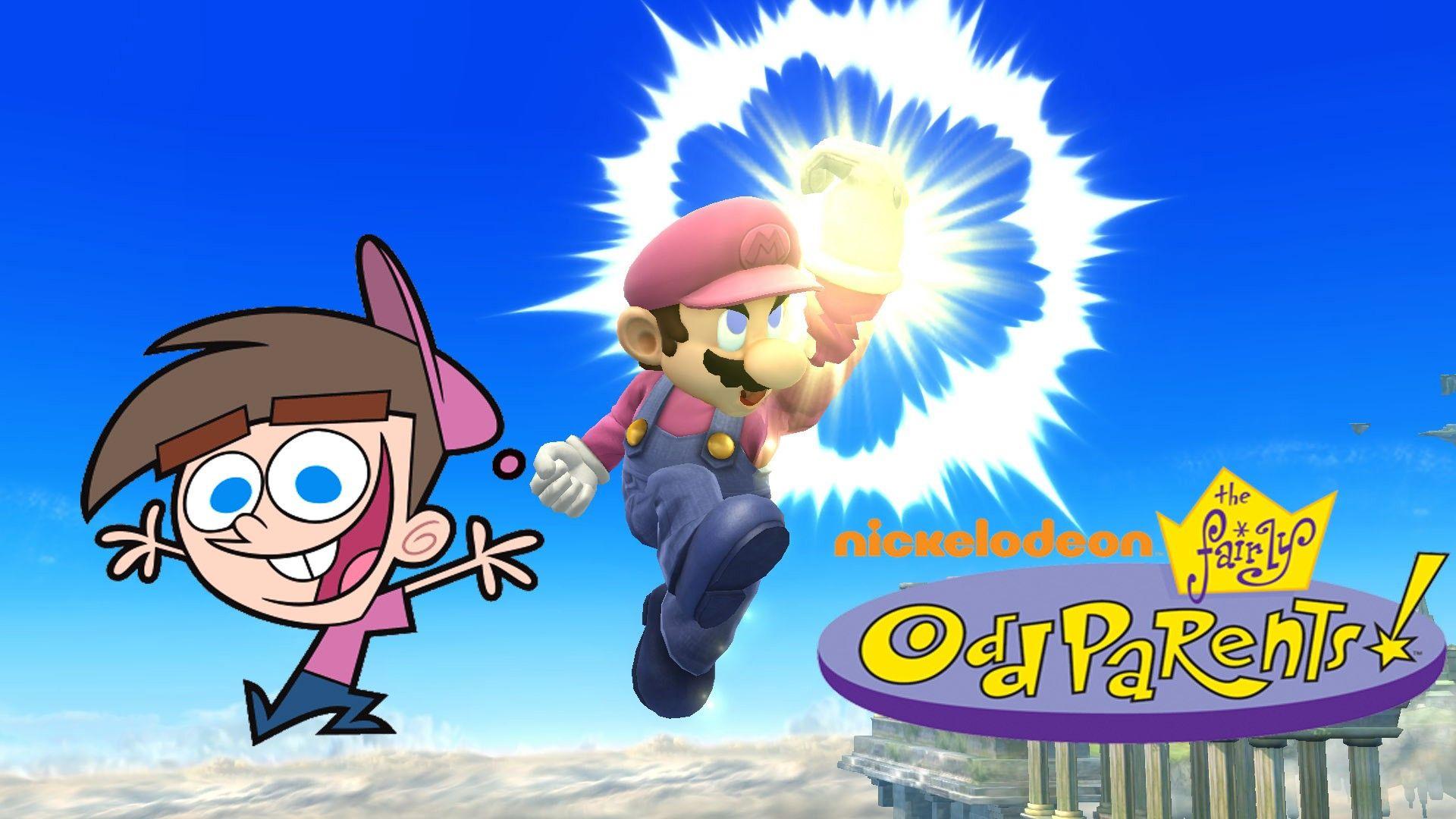 Timmy Turner Mario (Ver. Trash). Super Smash Bros. for Wii U Skin