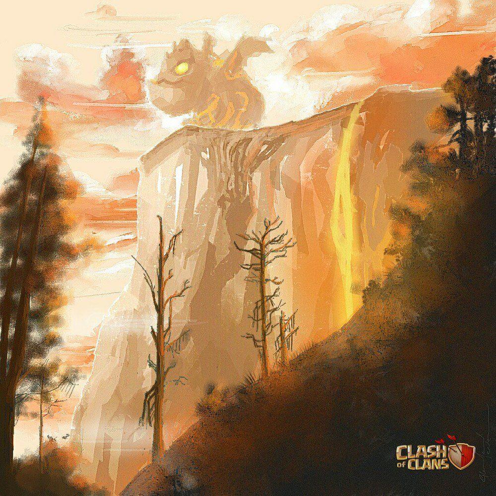 Clash of Clans's the Lava Hound up to? Fan art
