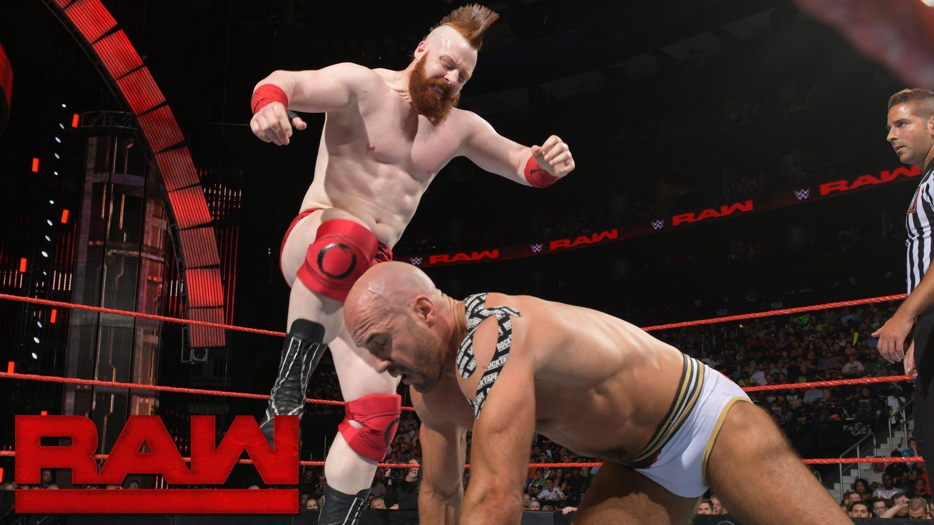 Cesaro vs. Sheamus: Raw, Aug. 2016