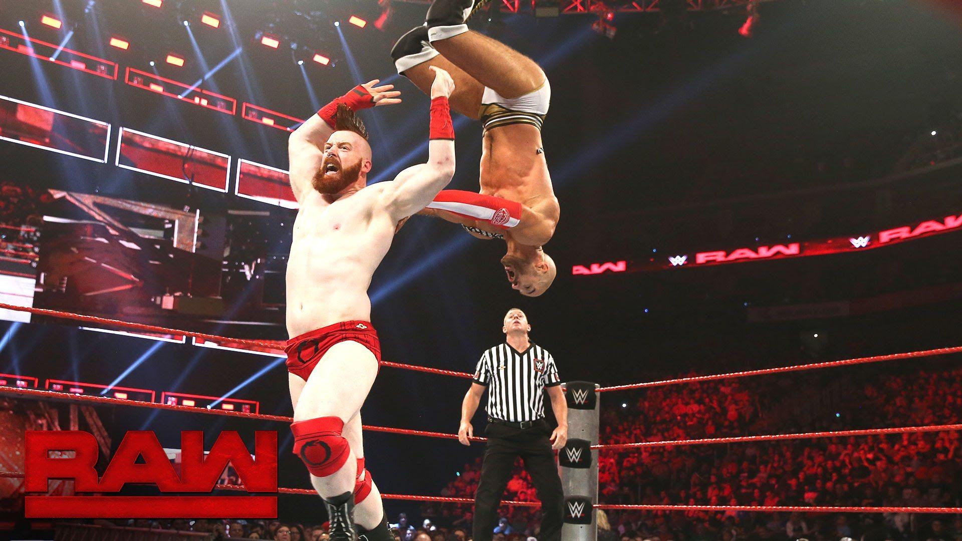 Cesaro vs. Sheamus of Seven Series Match No. 3: Raw, Sept