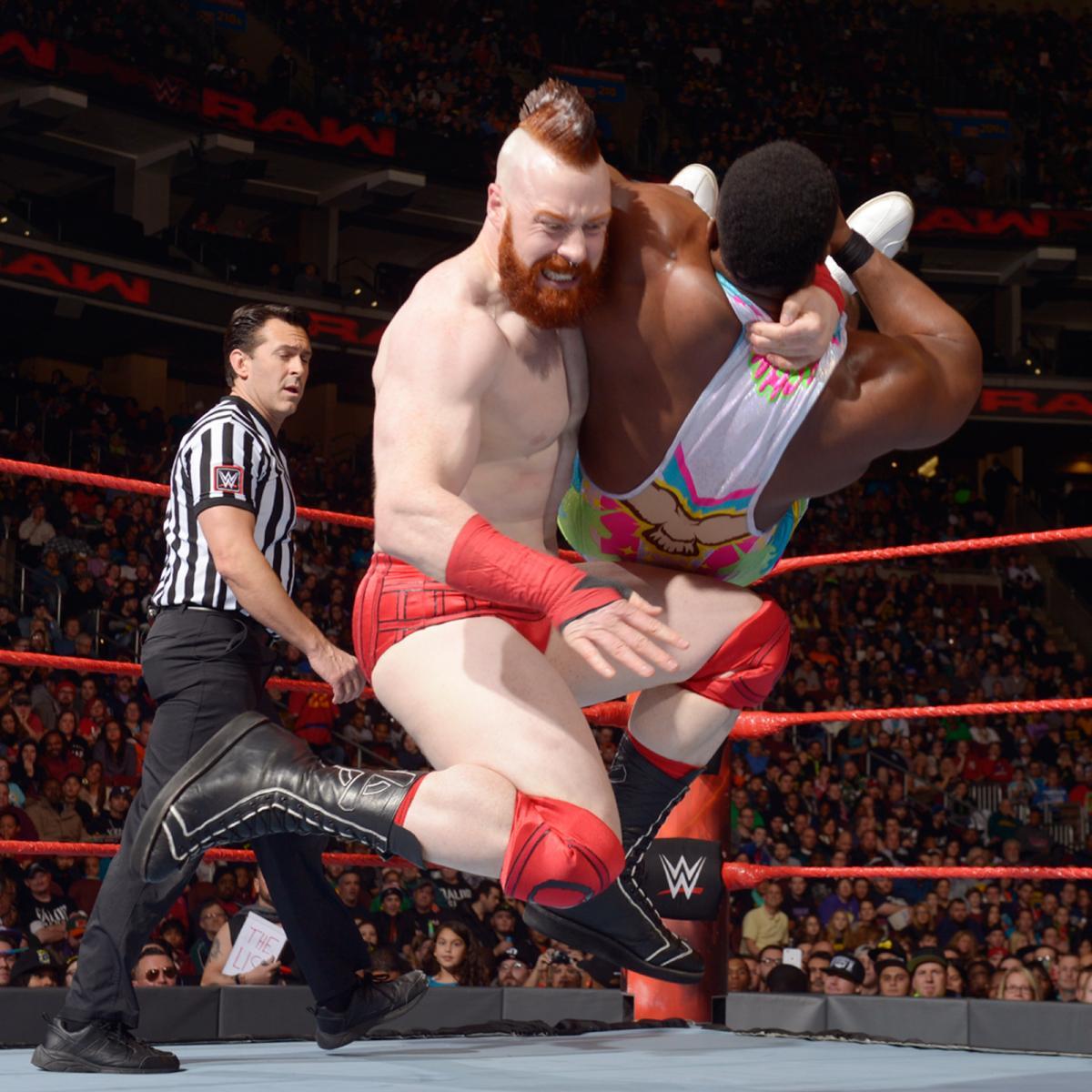 WWE Raw Tag Team Champions The New Day vs. Cesaro & Sheamus vs