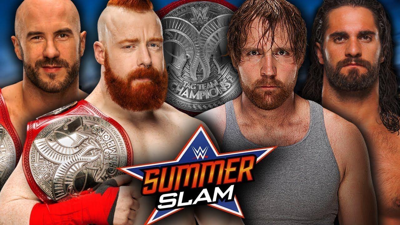 WWE2K17 SummerSlam 2017: Dean Ambrose & Seth Rollins vs Sheamus
