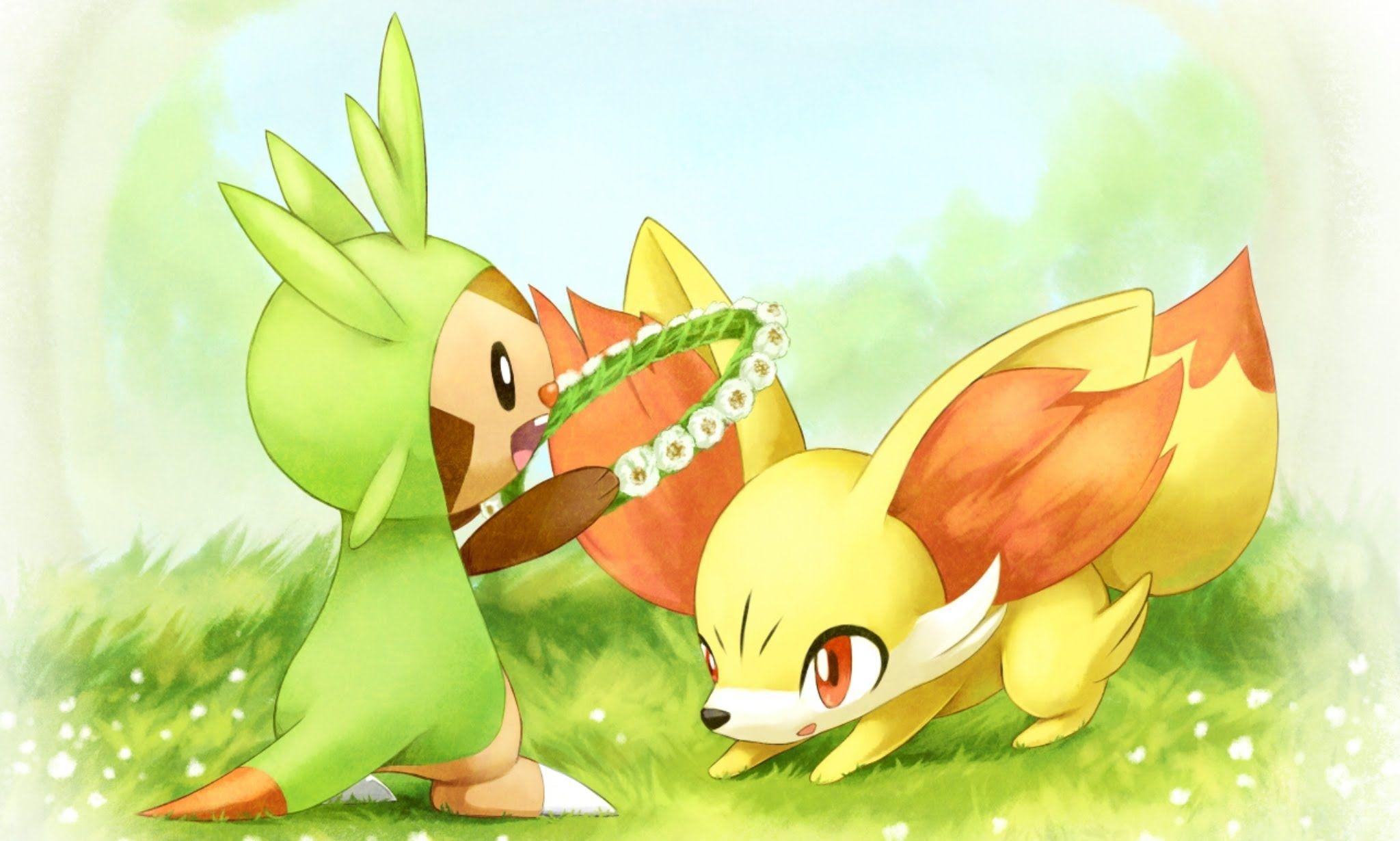 ♥Fennekin x Chespin♥-I know you were Trouble