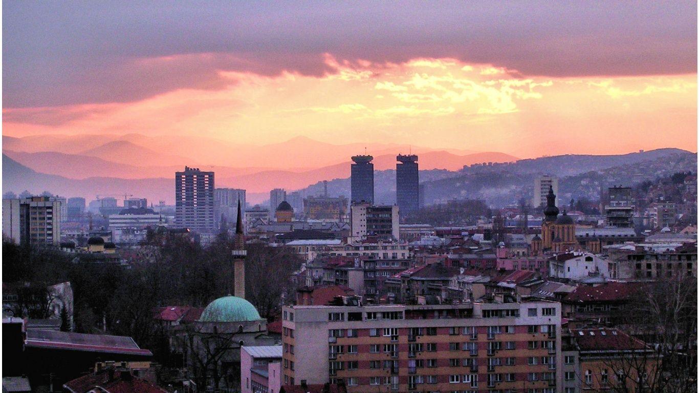 Skyline Sarajevo By Oldtoppy 1366x768 #skyline