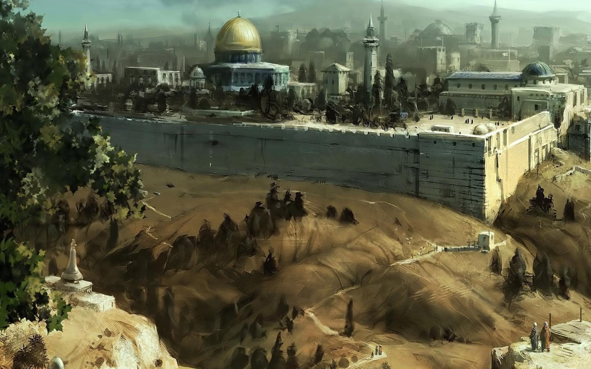 Jerusalem Wallpaper Mural | Wallsauce CA