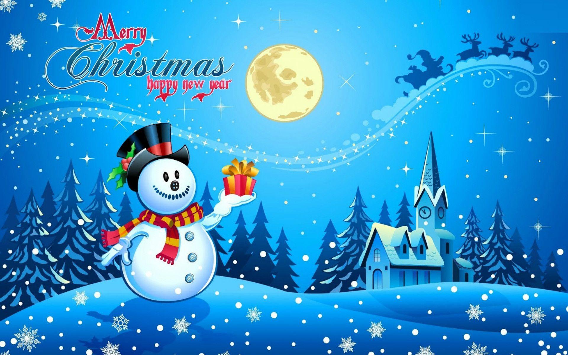 3D Christmas Background