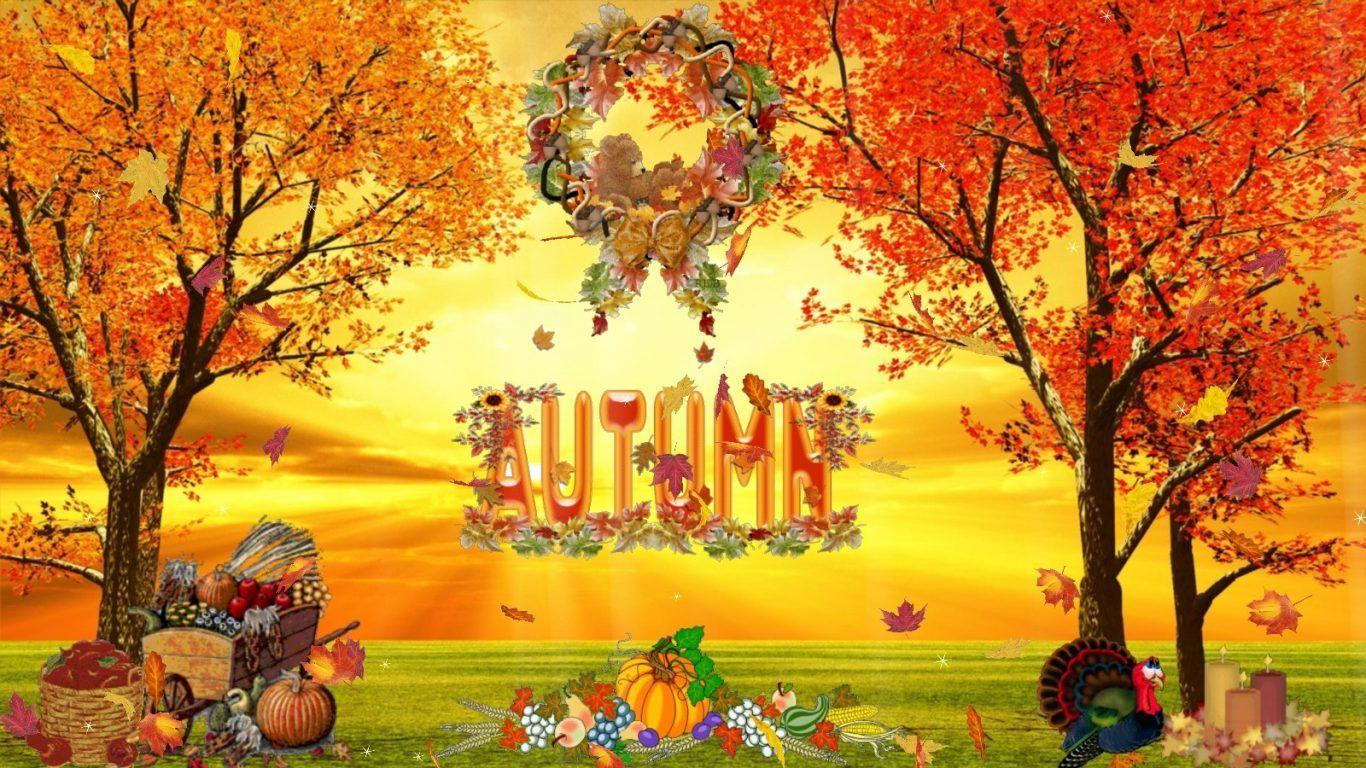 Sunsets: Autumn Fun Celebrate Sunset Fall Bear Pumpkin Holiday