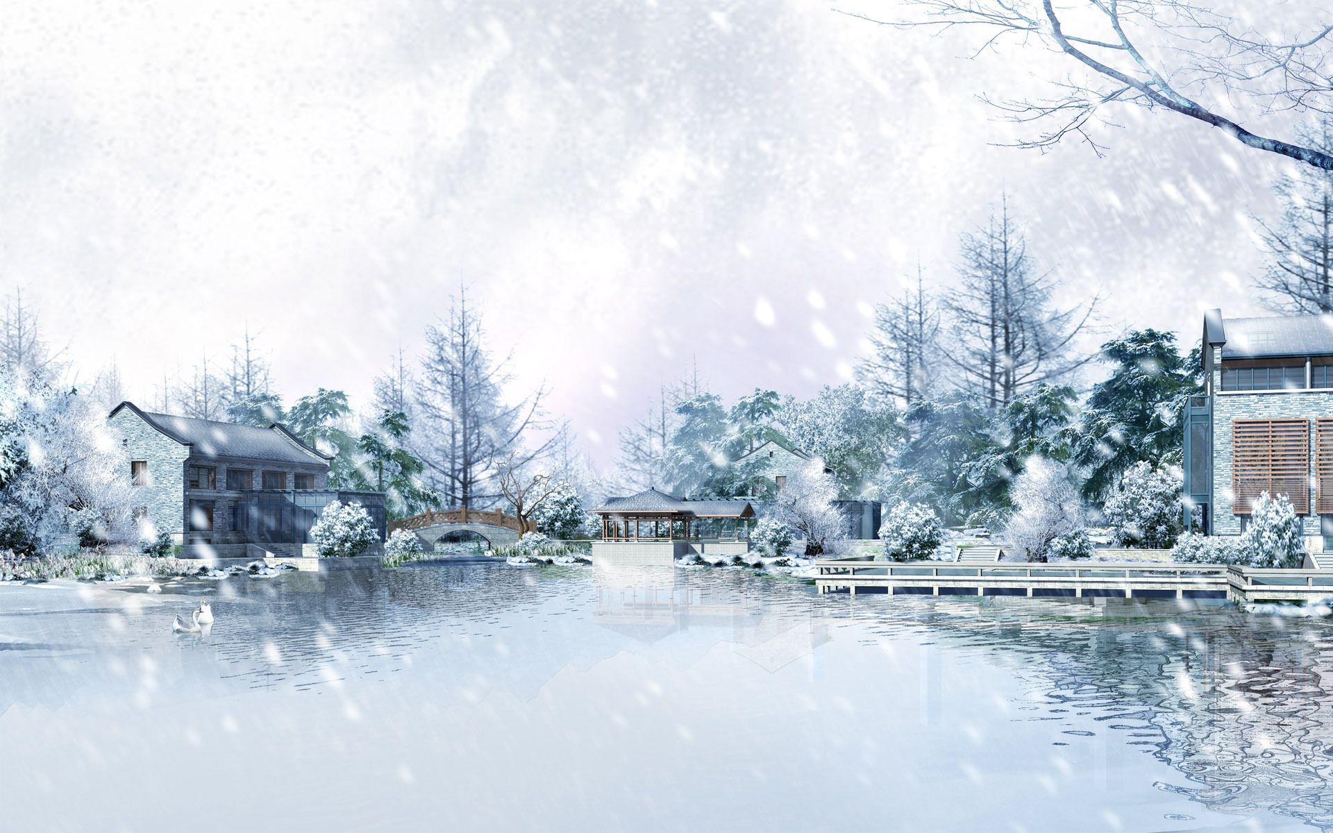 Holiday Season Snow Cool Wallpaper. I HD Image
