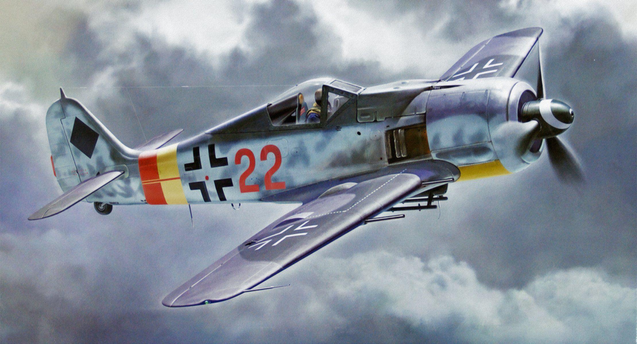 Focke Wulf Fw 190 A 9 Ww2 War Art Aviation Painting Aviation HD