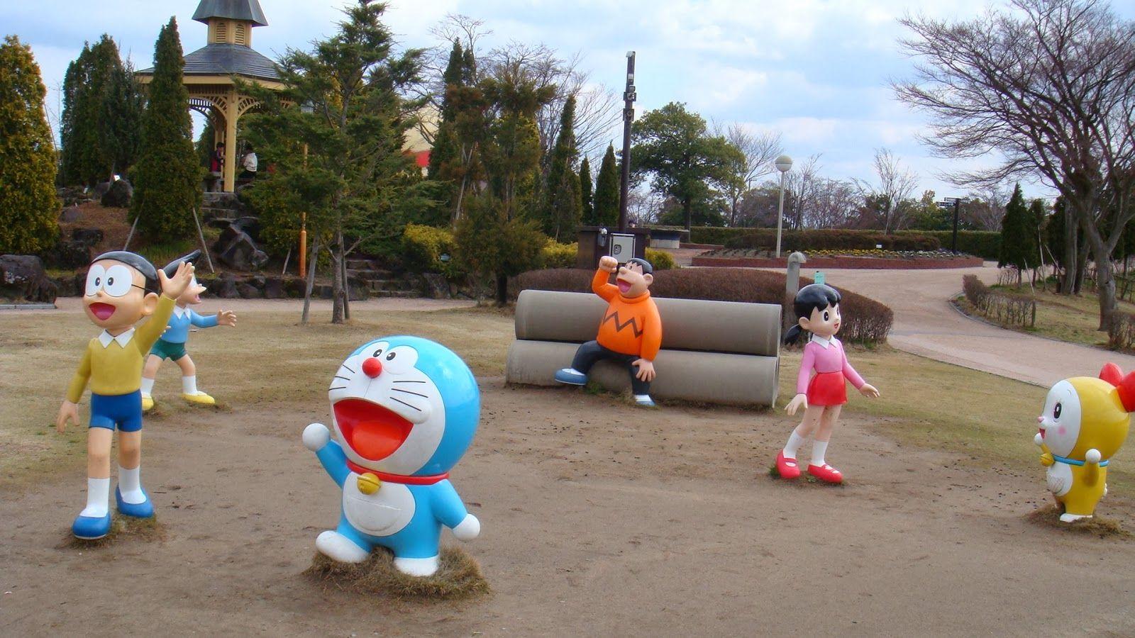 Doraemon Nobita And Friends Cartoons In Park HD Wallpaper HD