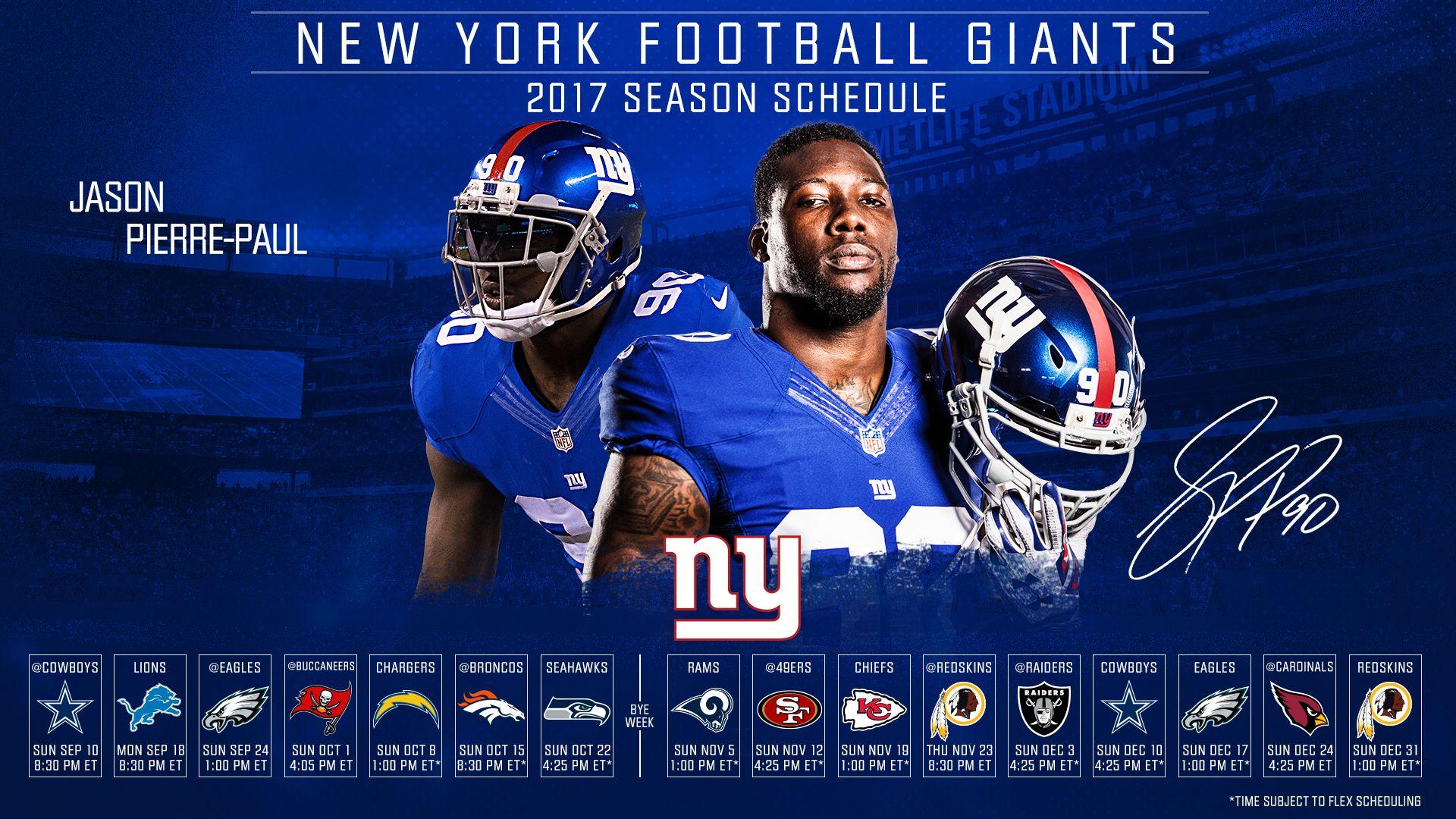 Download the Giants 2017 Schedule Wallpaper