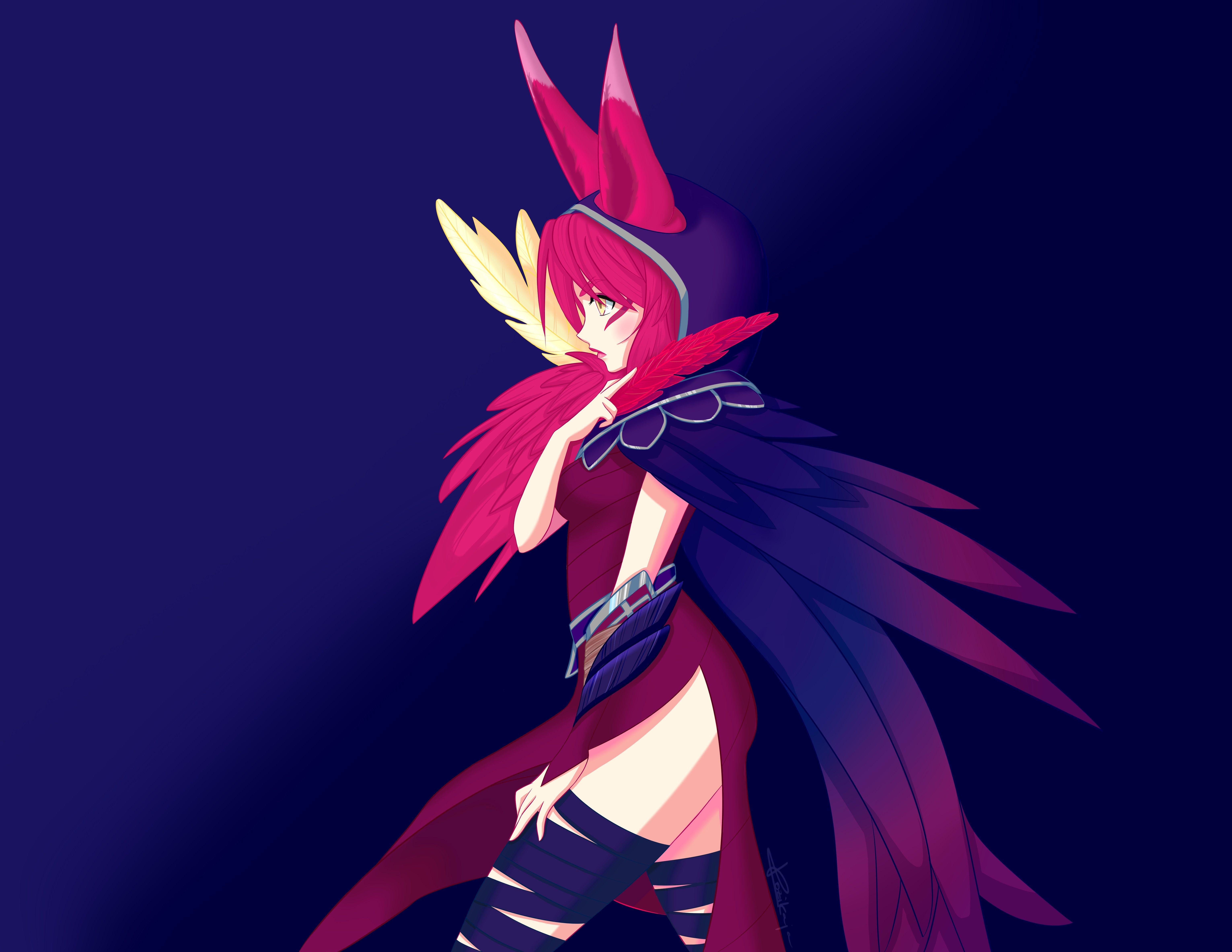 Xayah fanart ♥ Who does not love League of Legends and Xayah is