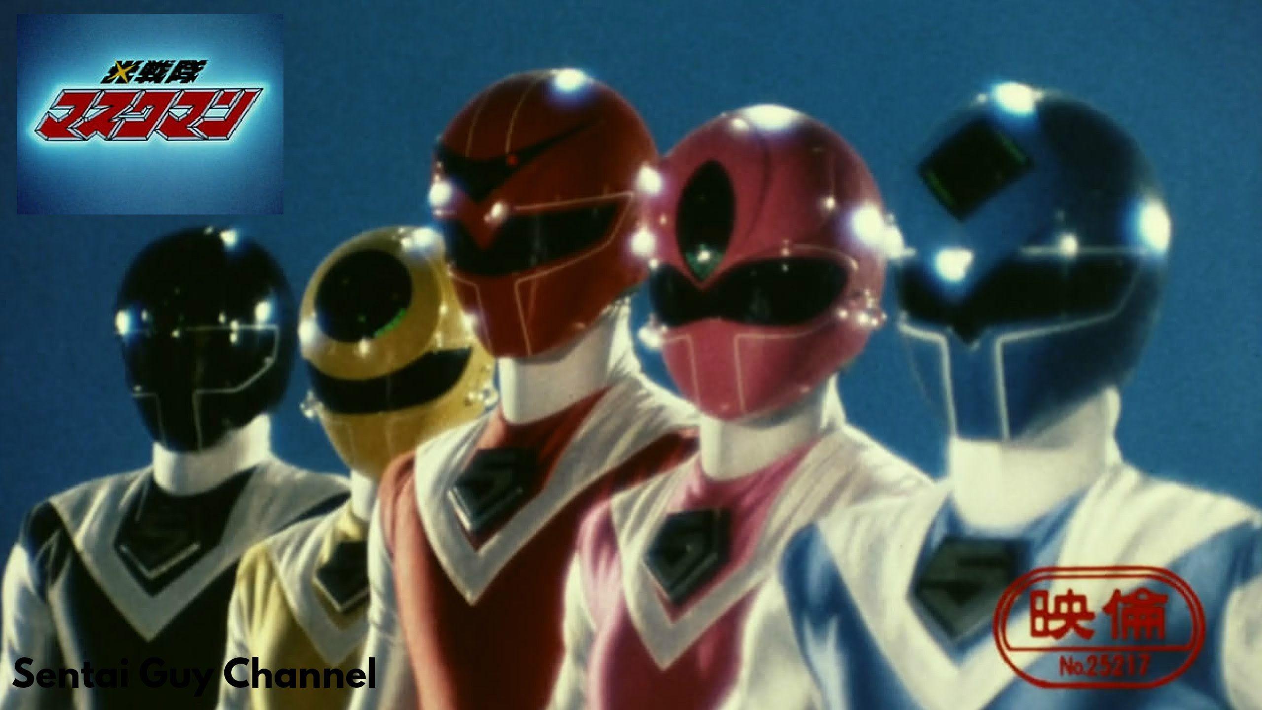 Hikari Sentai Maskman Rangers and Mecha 1987