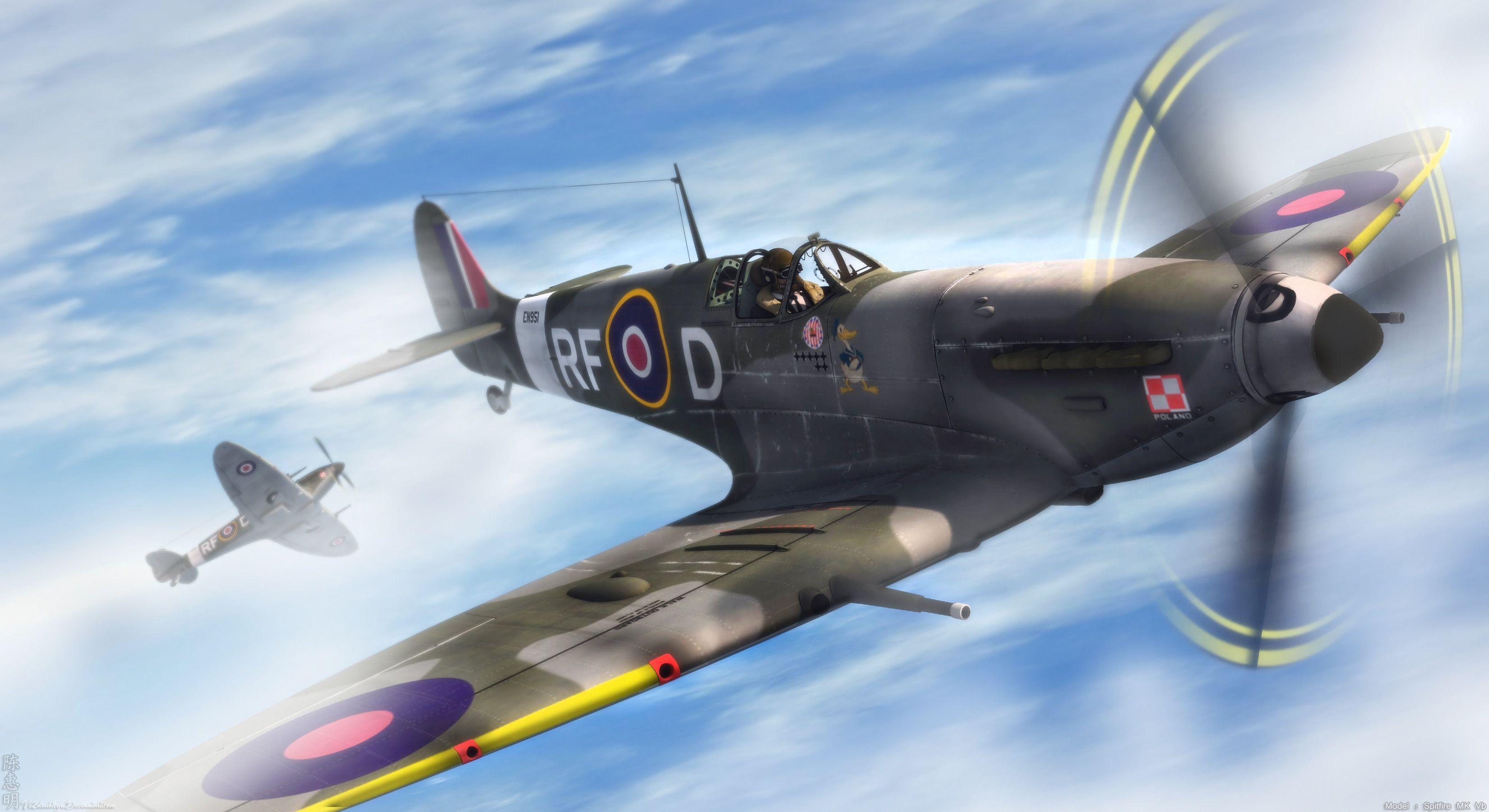 Supermarine Spitfire Full HD Wallpaper and Backgroundx1800