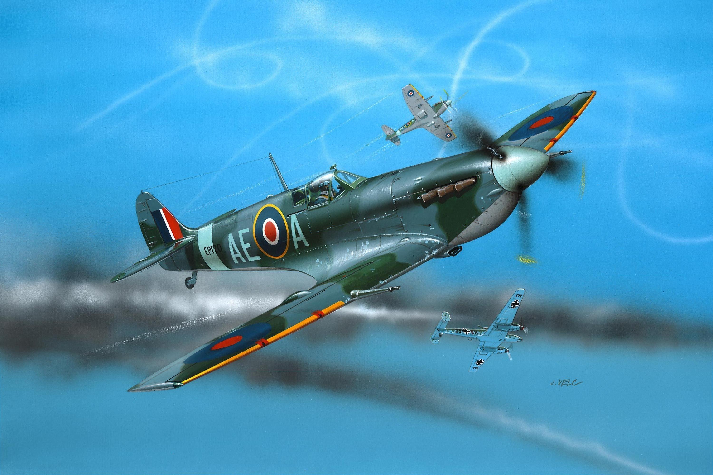 Aircraft supermarine spitfire wallpaper
