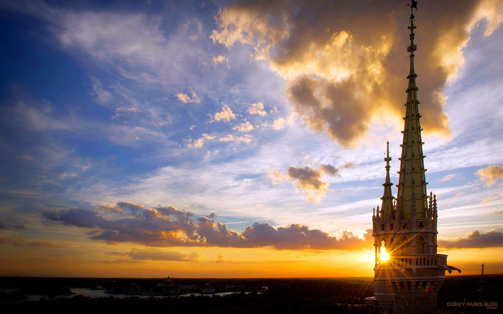Wallpaper: Sunset at Walt Disney World Resort. Disney Parks Blog