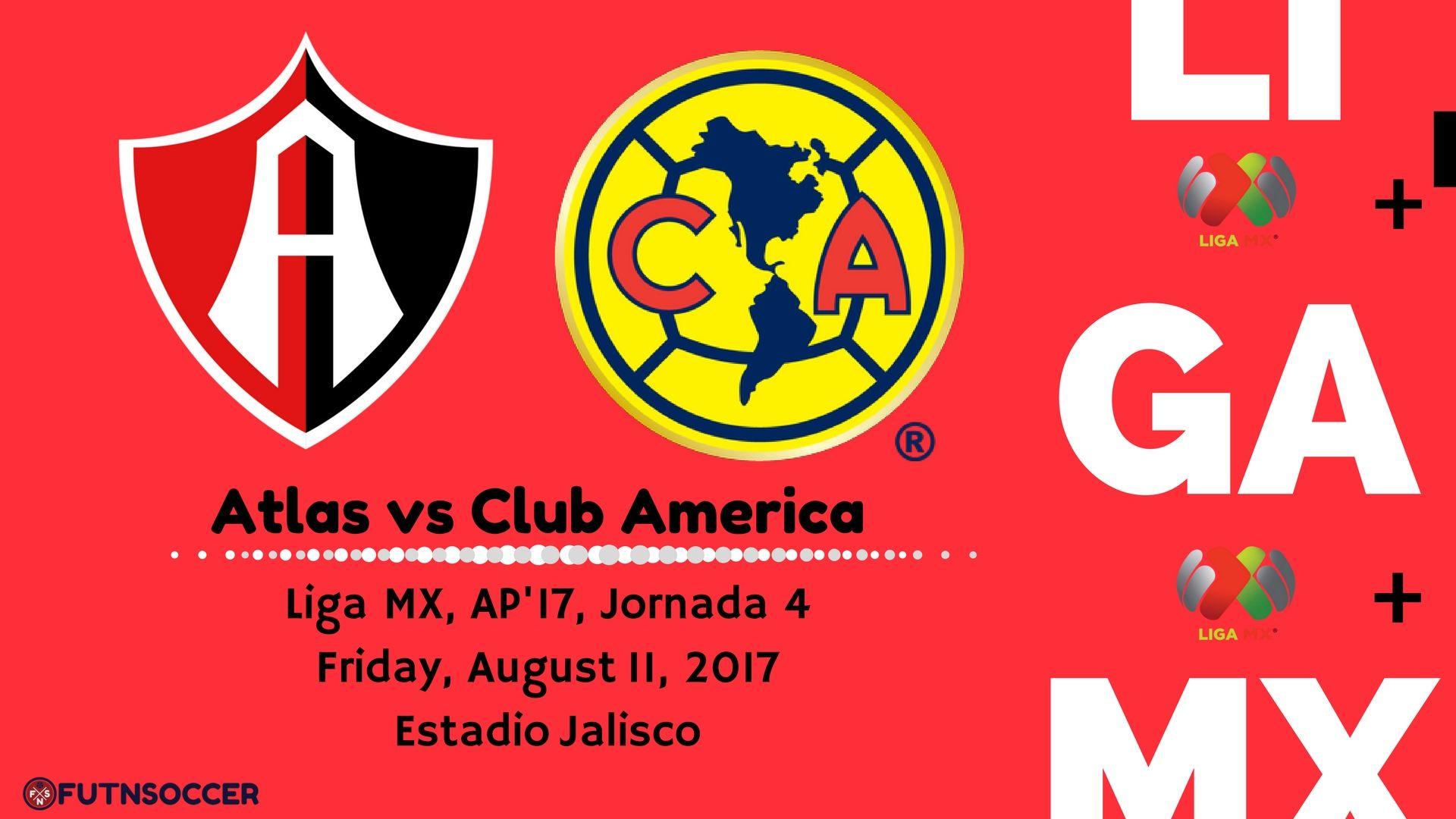 Atlas vs Club America 2017 Liga MX