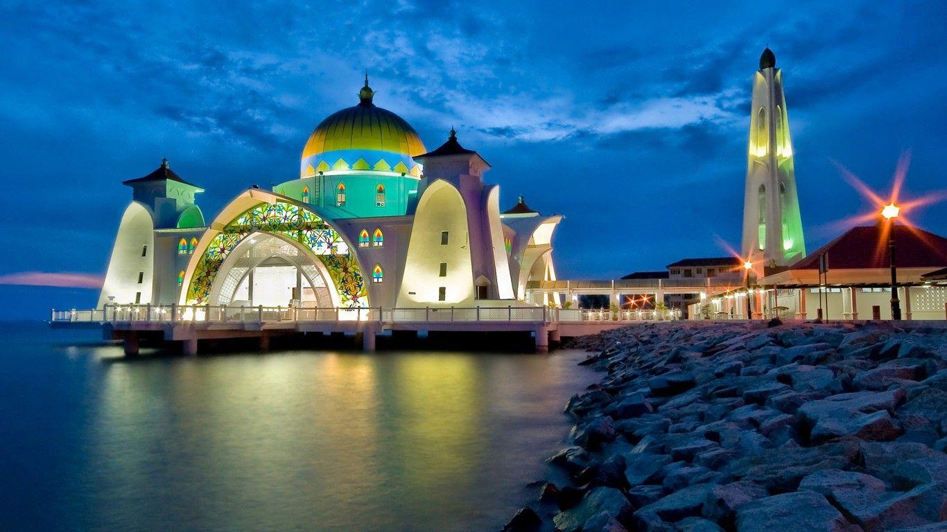 Religious: Brunei Bandar Seri Begawan Cool Dual Monitor Background
