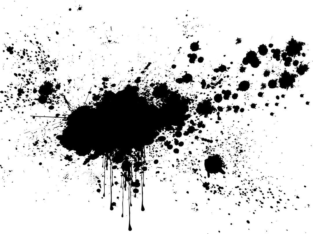 Black Splatter Paint Clipart Download