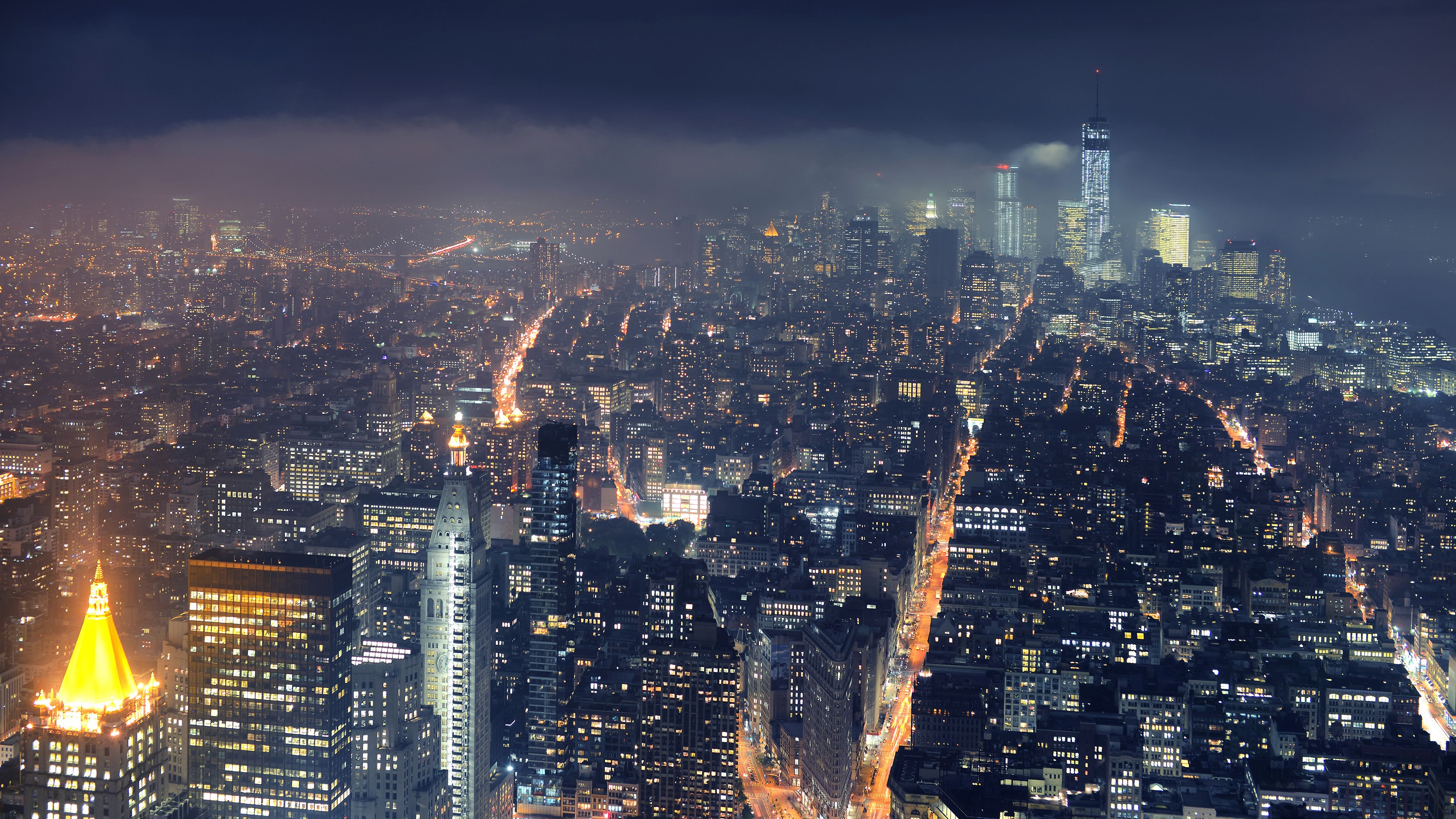 Desktop Wallpapers New York City USA Bay Night Cities 600x800