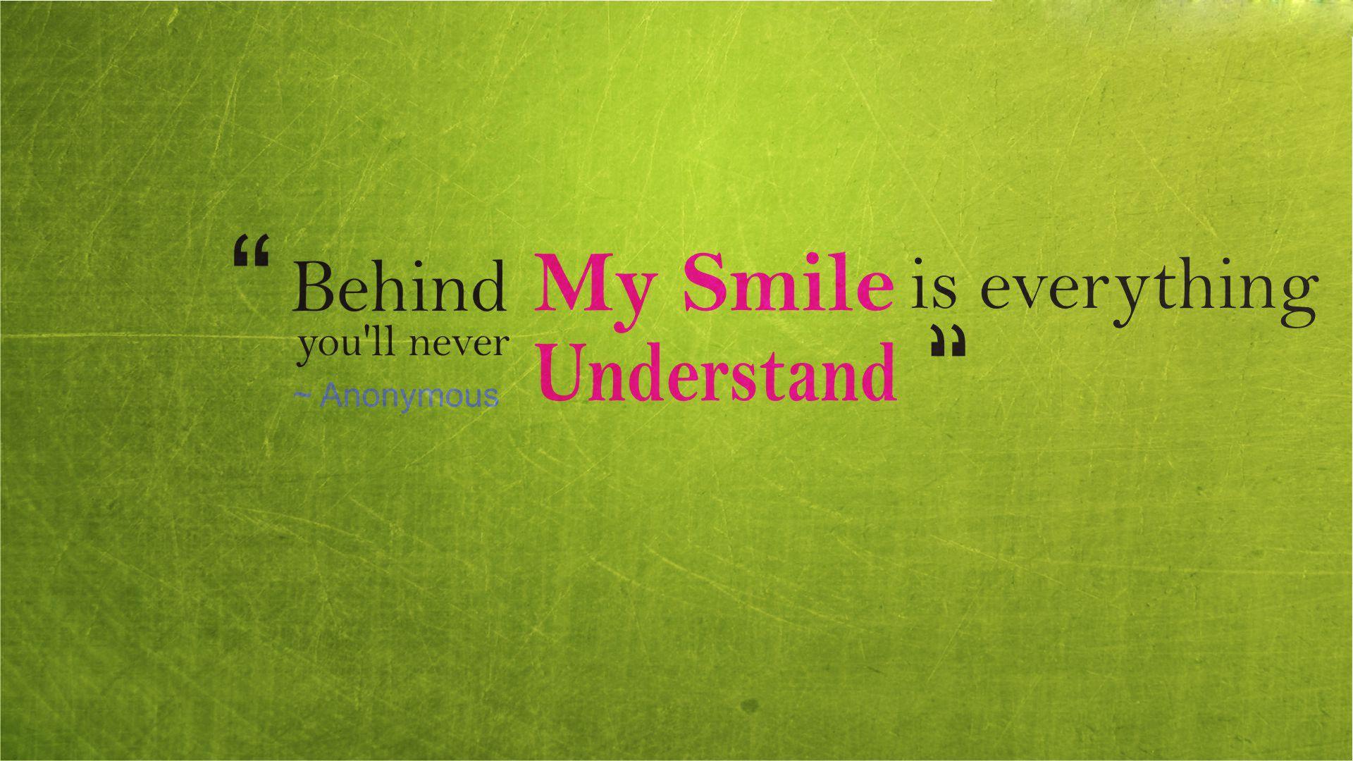 Photo Collection Smile Quotes HD Wallpaper