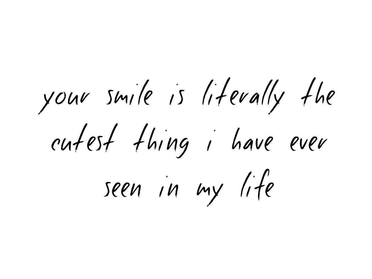 pretty smile tumblr quotes
