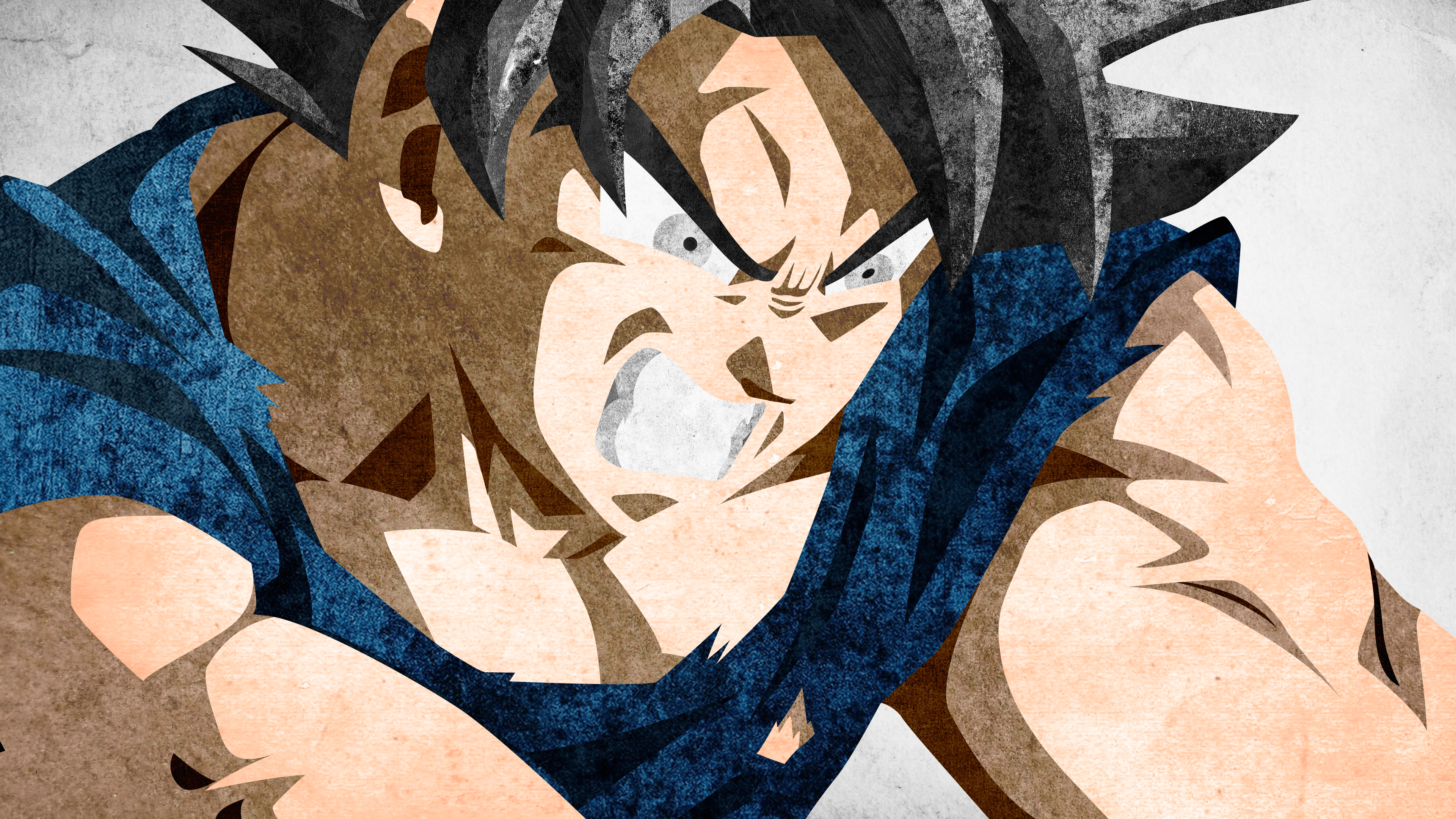 Ultra Instinct Minimalistic Textured Wallpaper