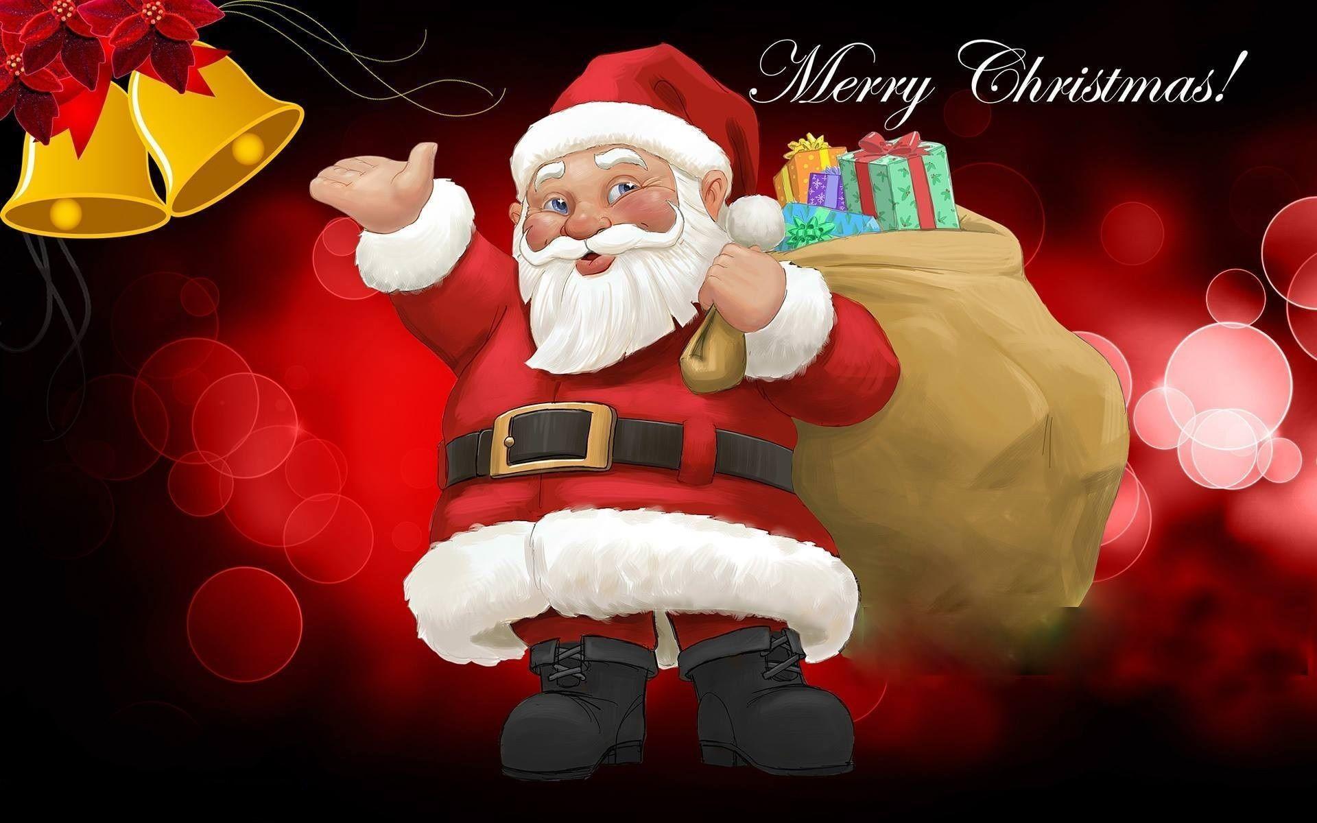 Merry Christmas Santa Claus Image 2019 HD Wallpaper