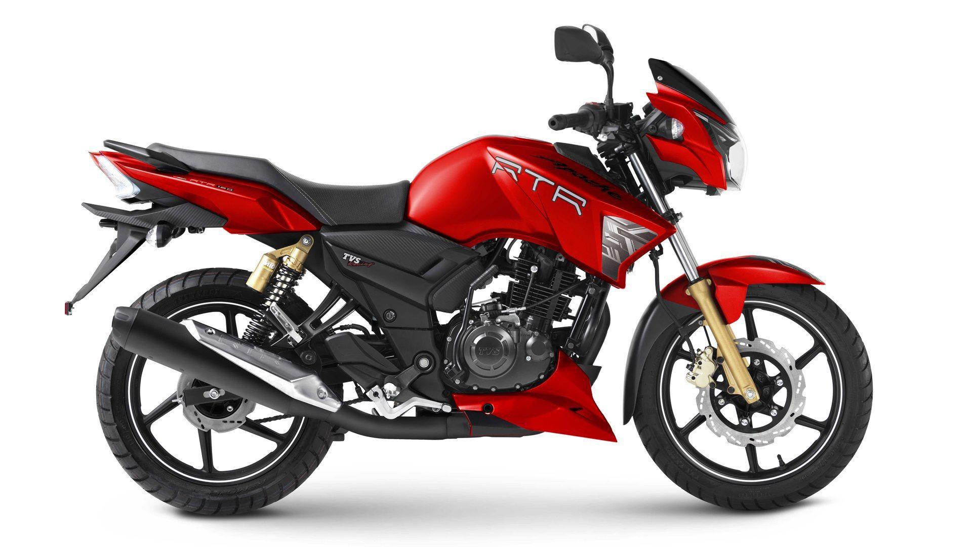 TVS Apache RTR 180 Matte Red colour option