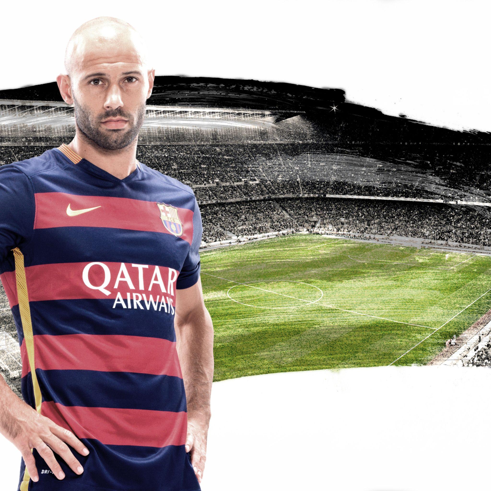 Javier Mascherano FC Barcelona iPad Air HD 4k Wallpaper