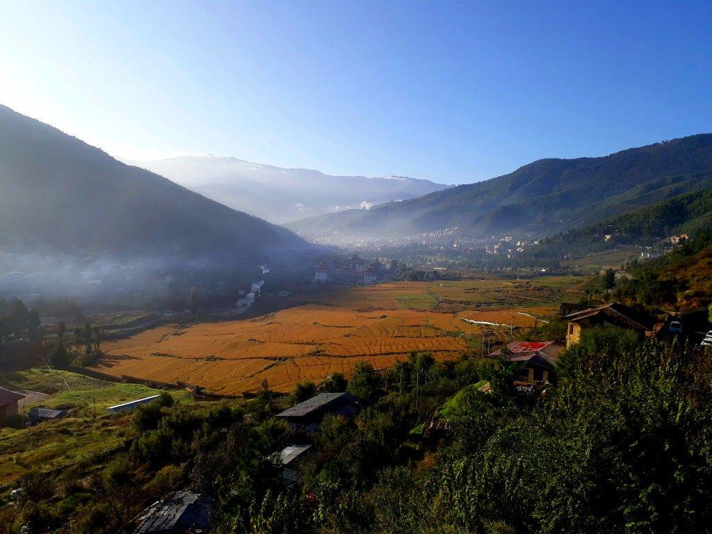 Thimphu valley in full bloom. BHUTAN