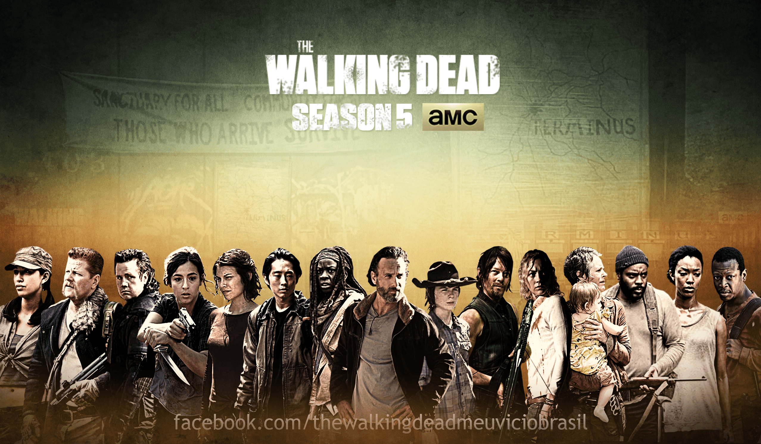 The walking dead season 5 cast poster