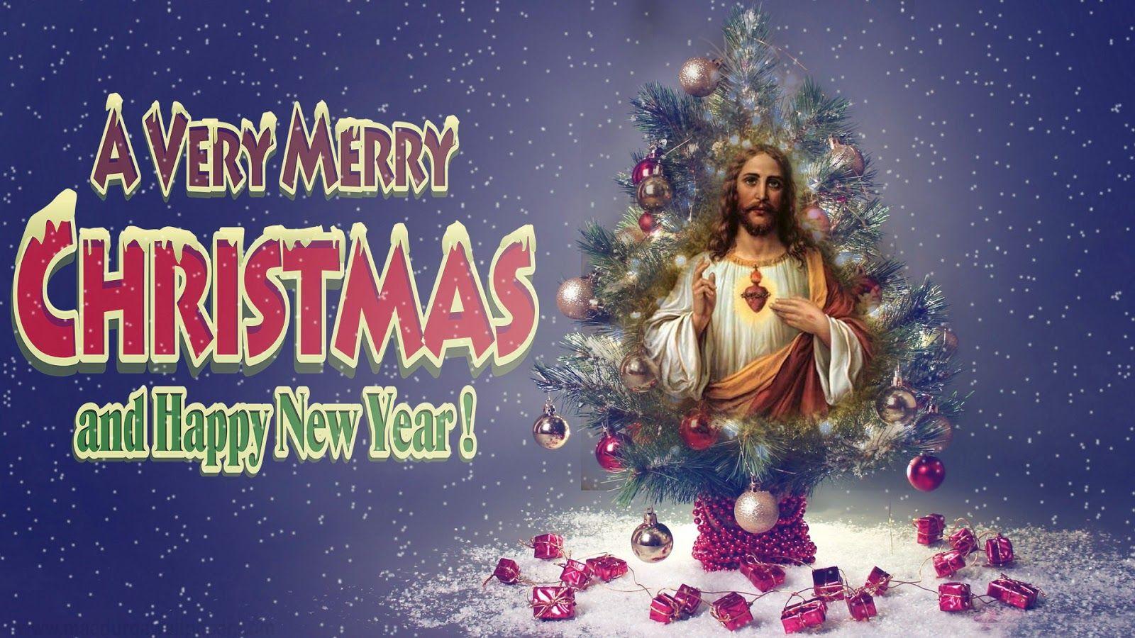Free Download Beautiful Merry Christmas Jesus Christ HD Image