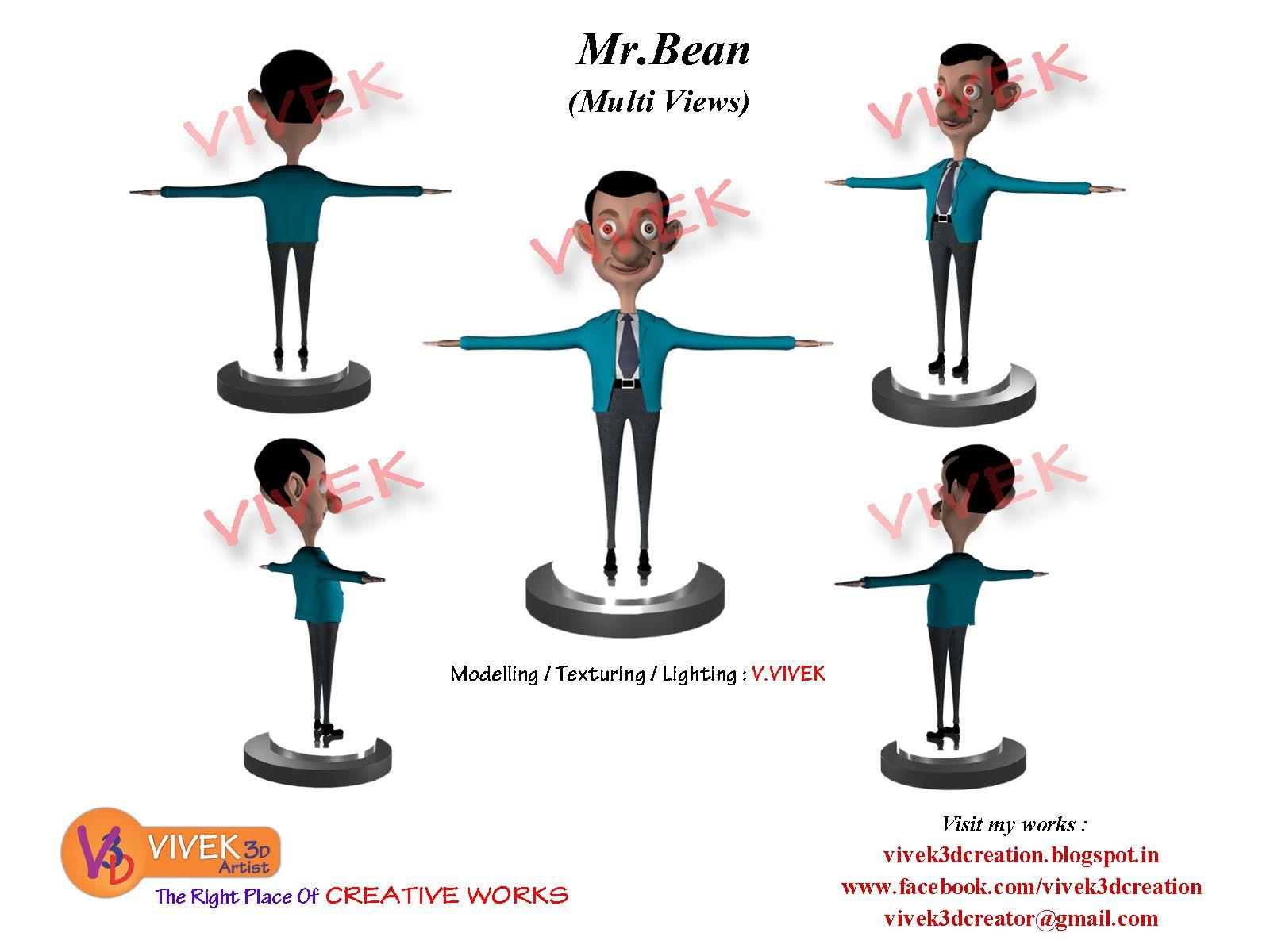 3D Cartoon Mr bean Gallery