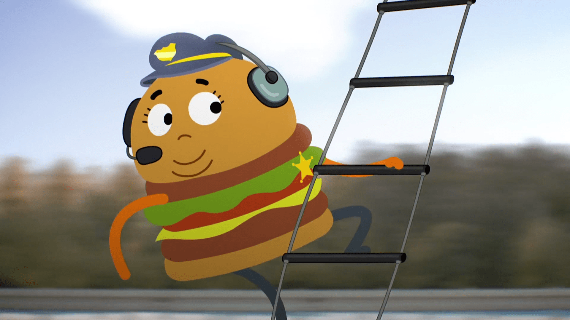Bus Hamburger Cop.png. The Amazing World of Gumball