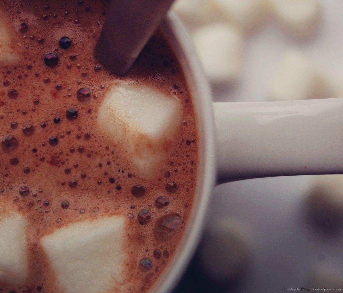 Download Hot Chocolate With Marshmallows Wallpaper