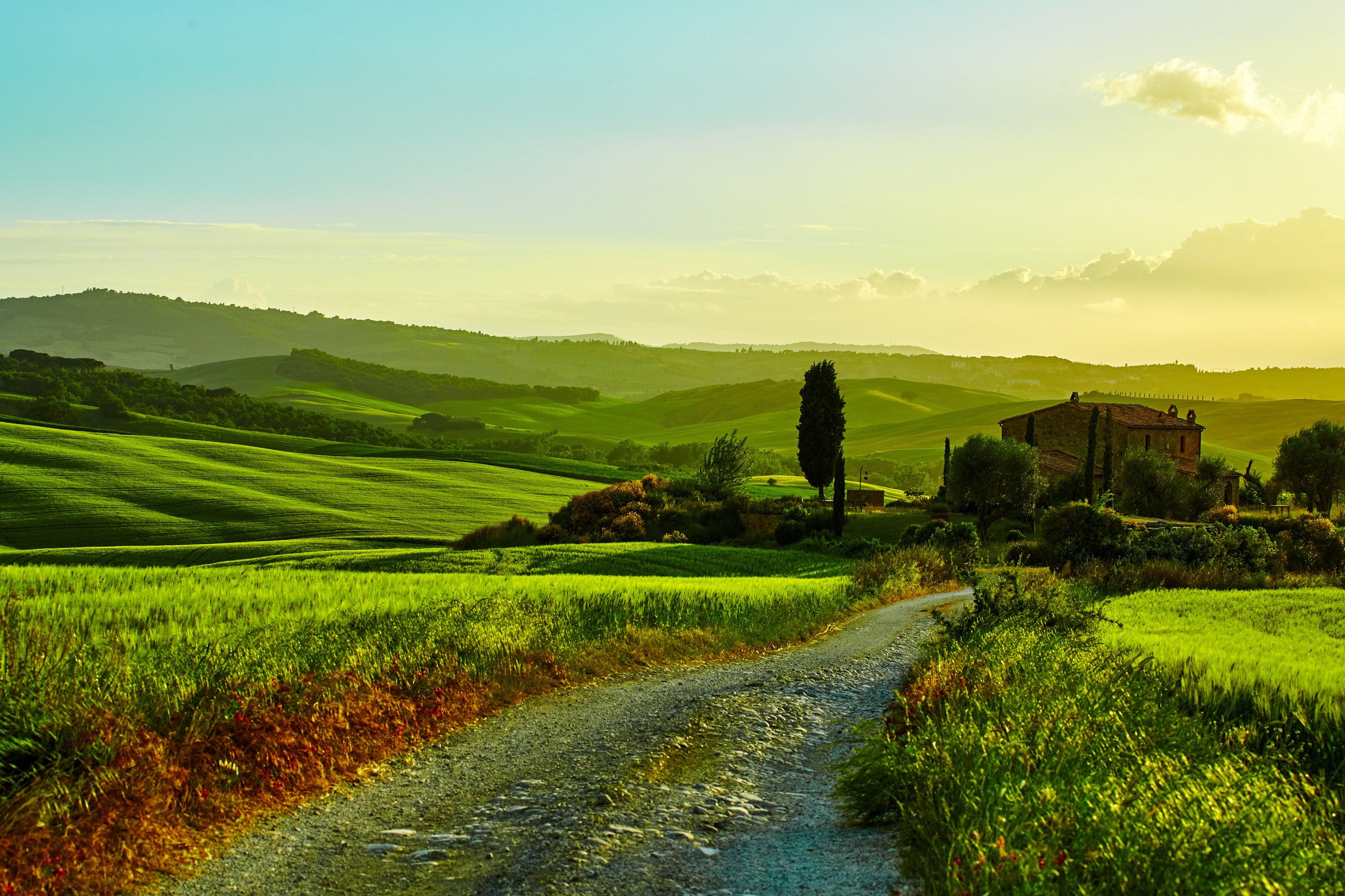free screensaver wallpaper for tuscany, 4327 kB