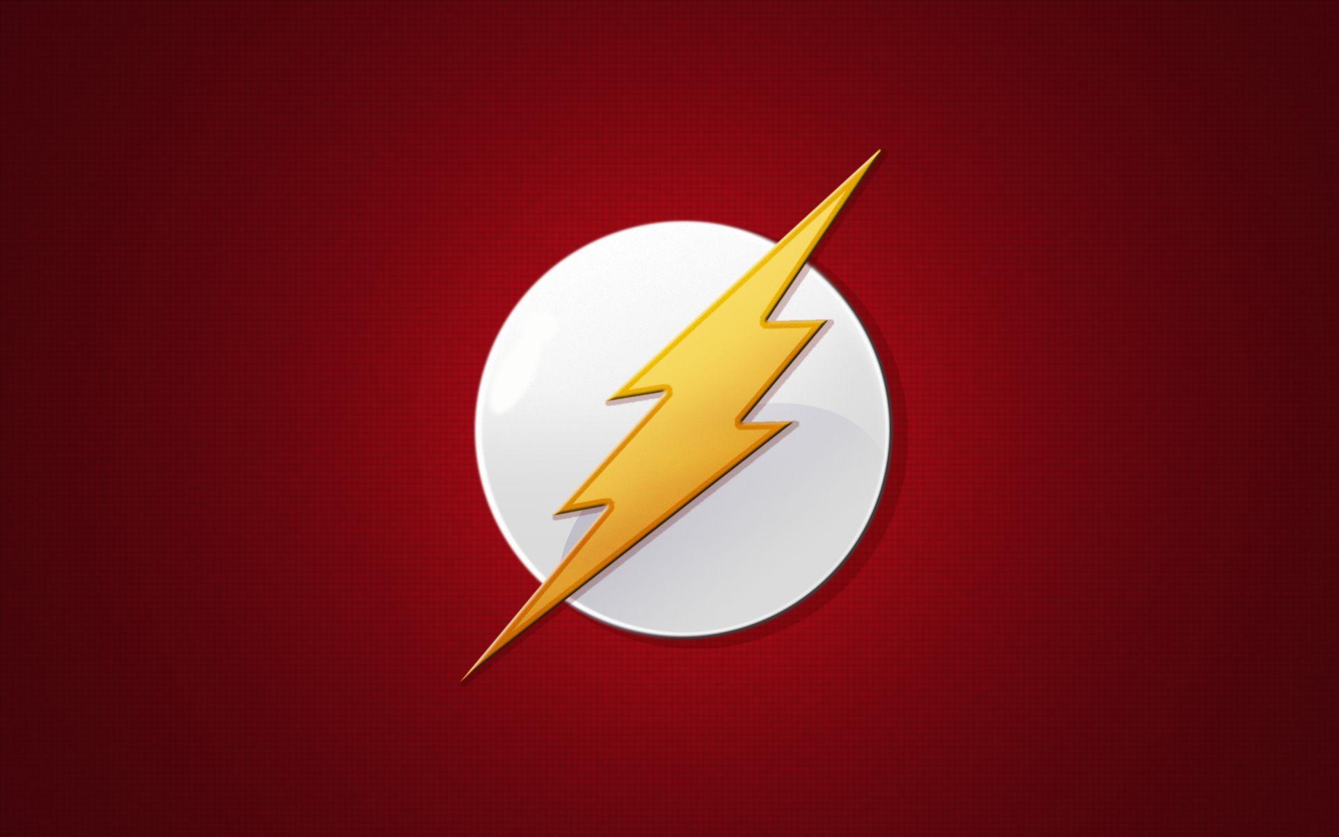 minimalistic, red, DC Comics, The Flash, logos wallpaper