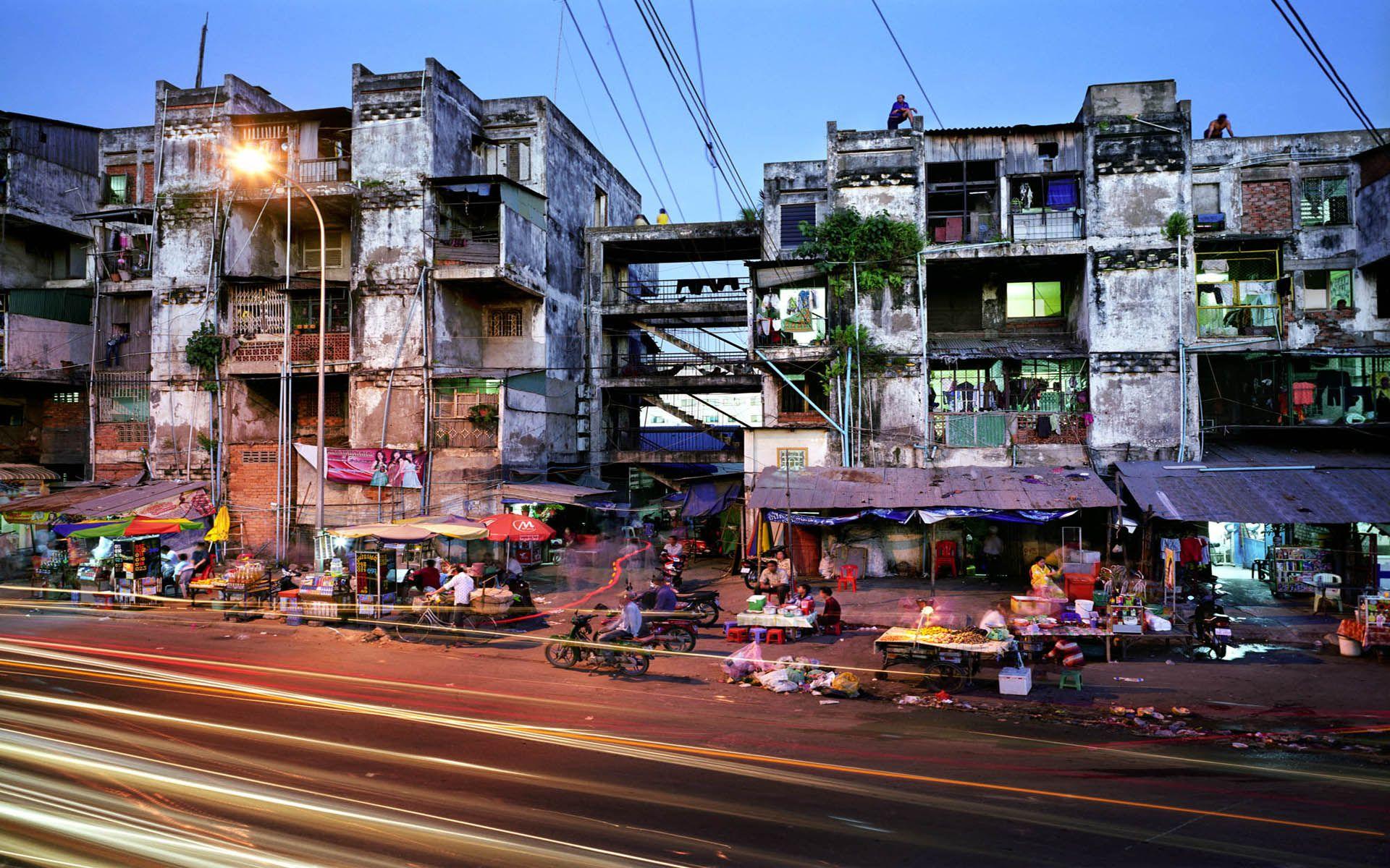 The White Building, a notorious slum in the heart of Phnom Penh
