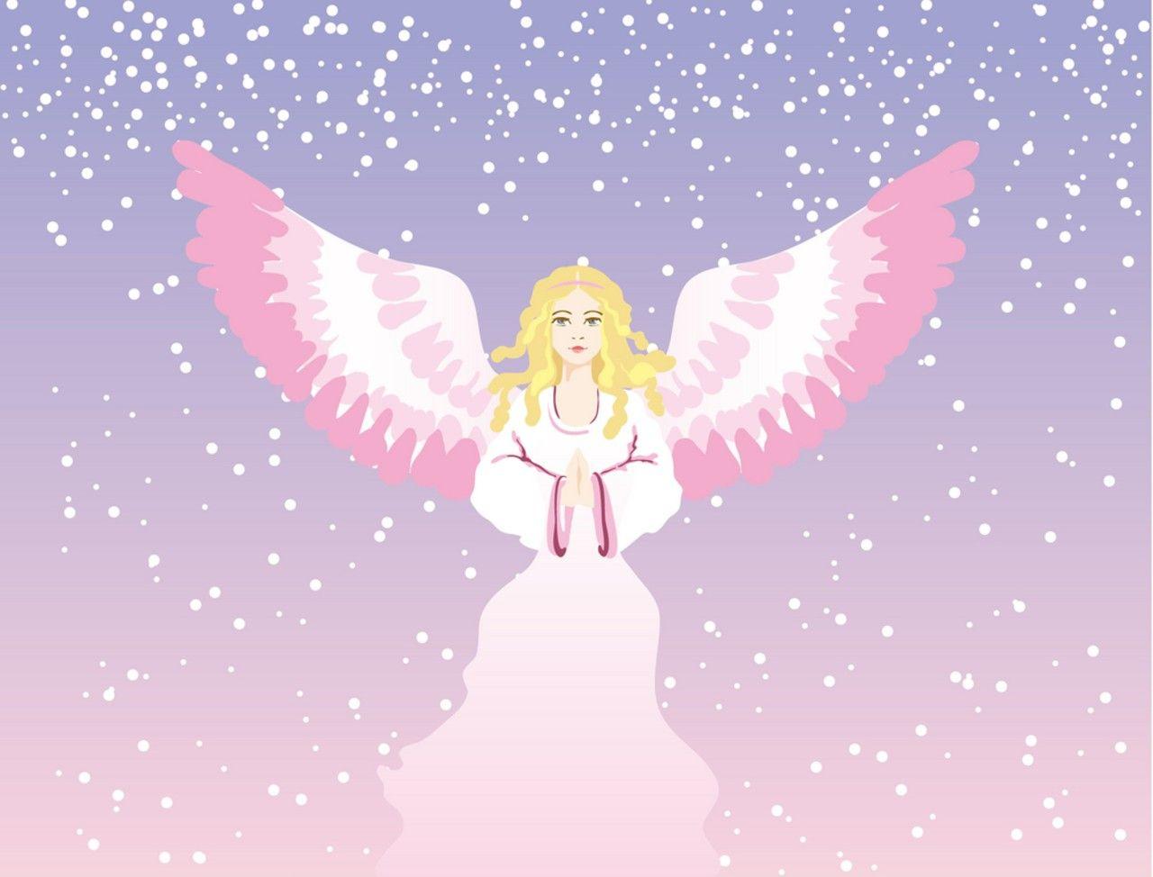 Christmas Angel Image. Full Desktop Background