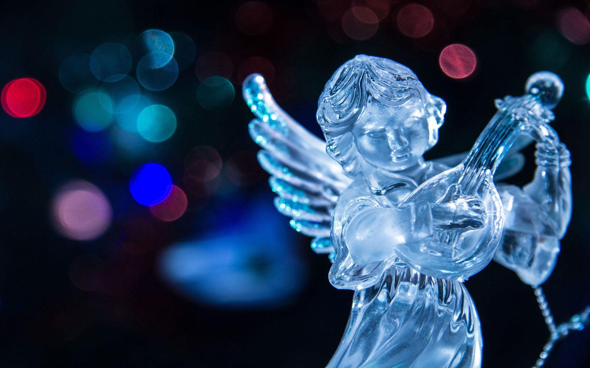 Free Beautiful Christmas Angel computer desktop wallpaper