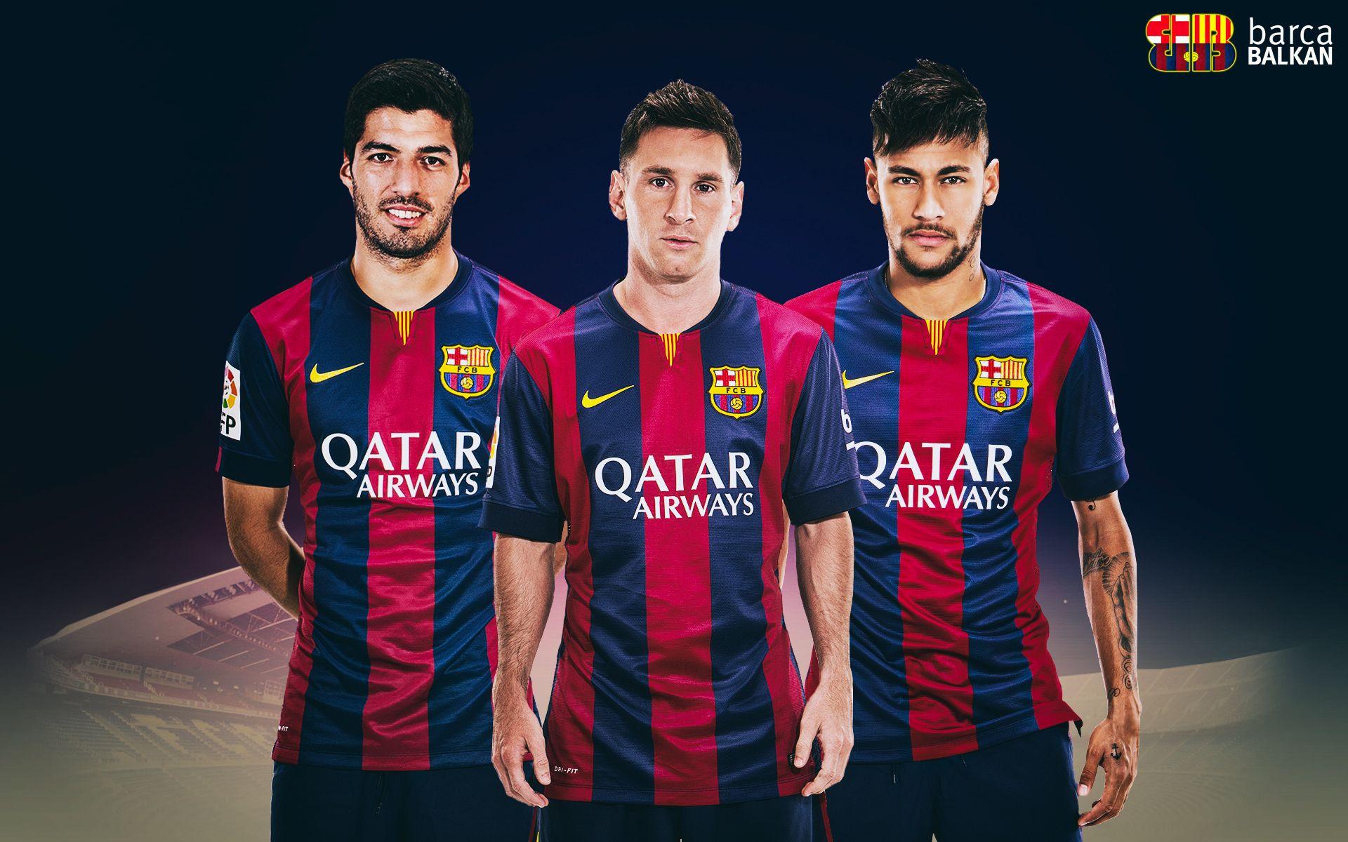 Fc Barcelona 2015 Neymar Messi Suarez