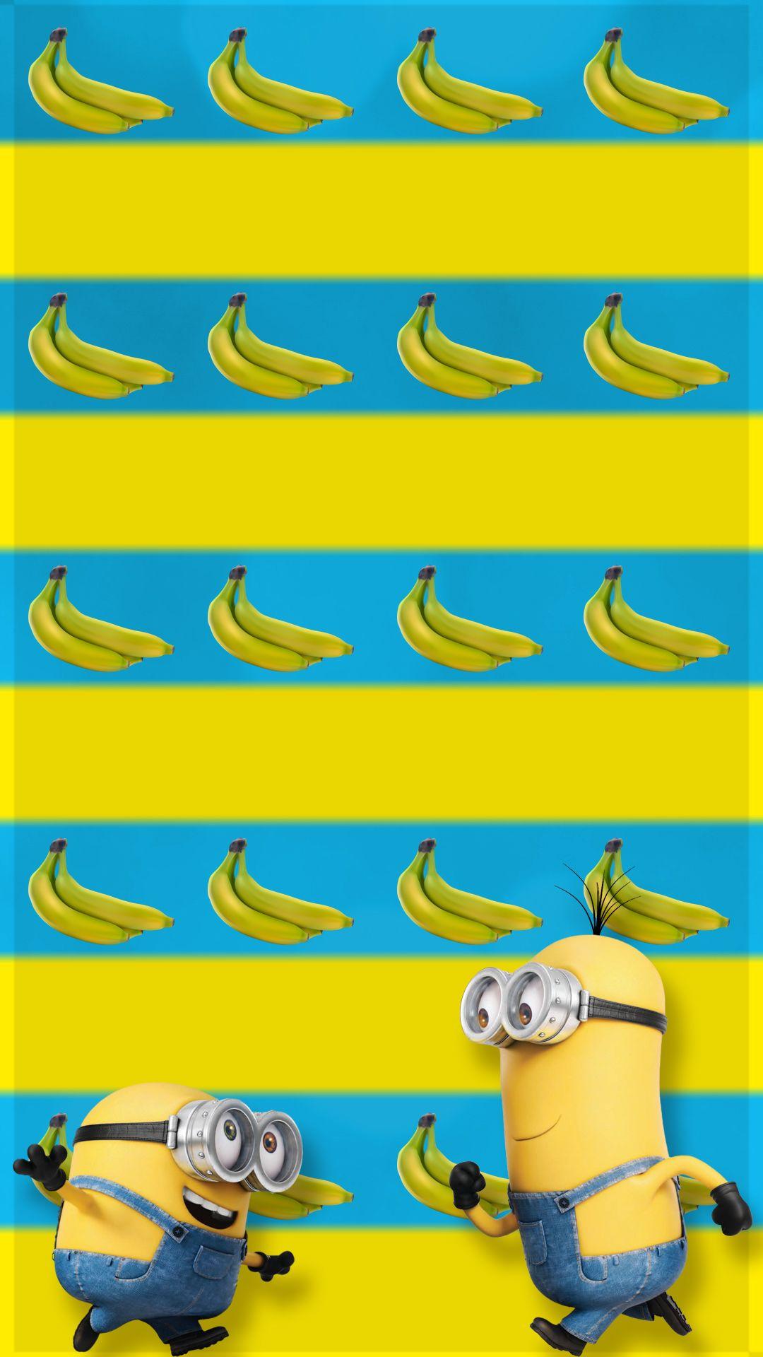 Minions and Bananas iPhone 6S Plus Wallpaper