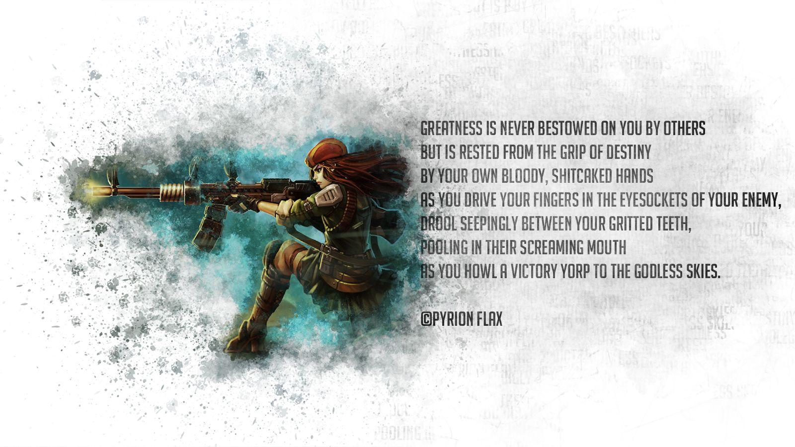 Anime Texts Quotes Weapon Weapons Gun Guns Girl Wallpapers At Dark