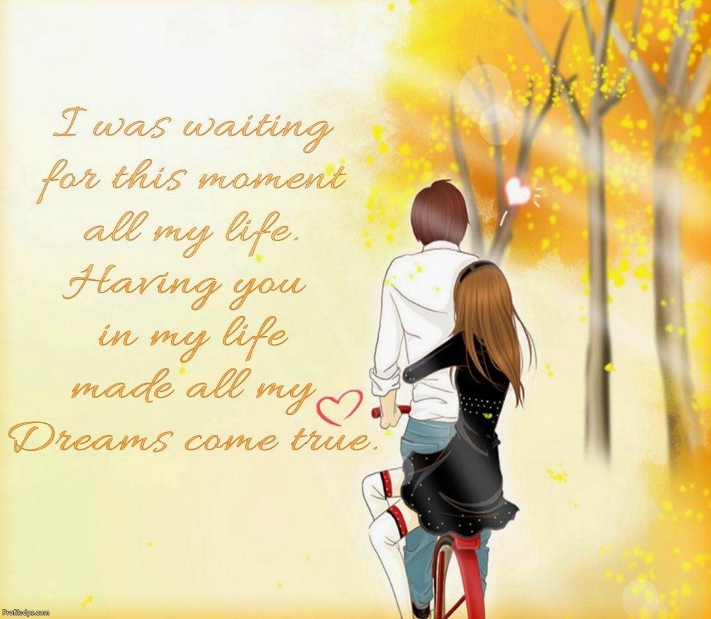 Love Quotes With Cartoon Couple Romantic Couples Anime Wallpapers