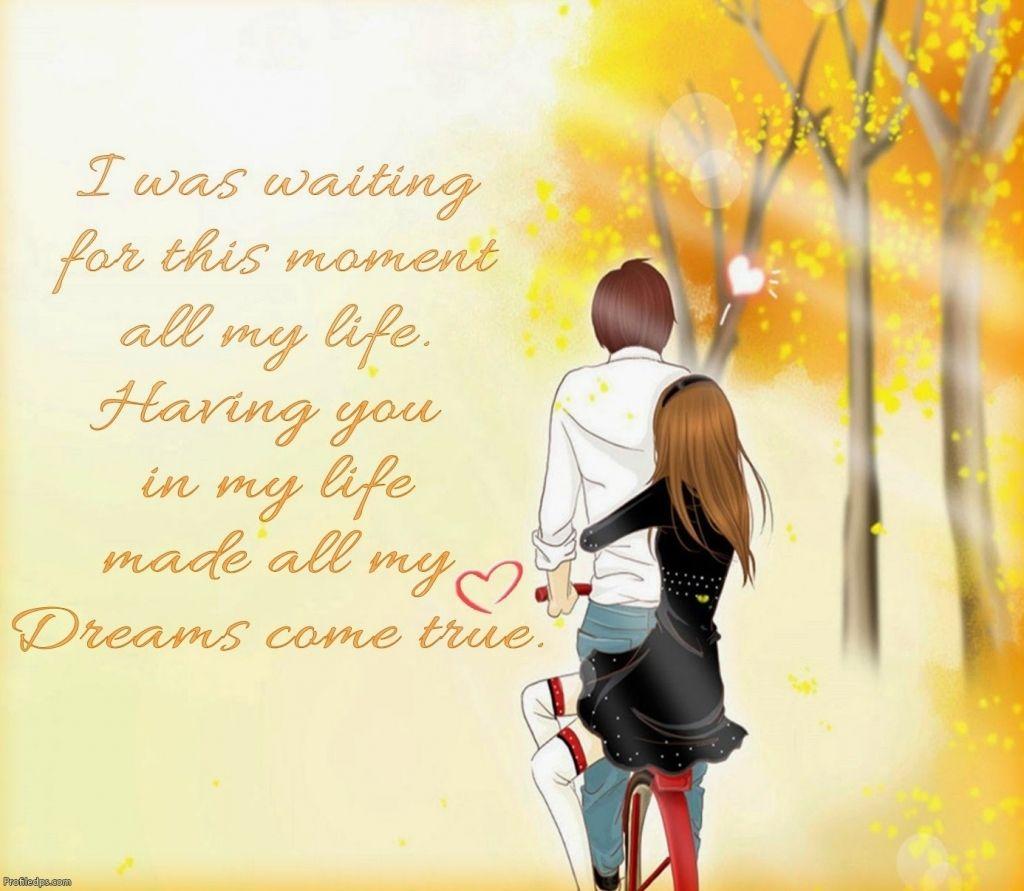 Love Quotes With Cartoon Couple Romantic Couples Anime Wallpaper