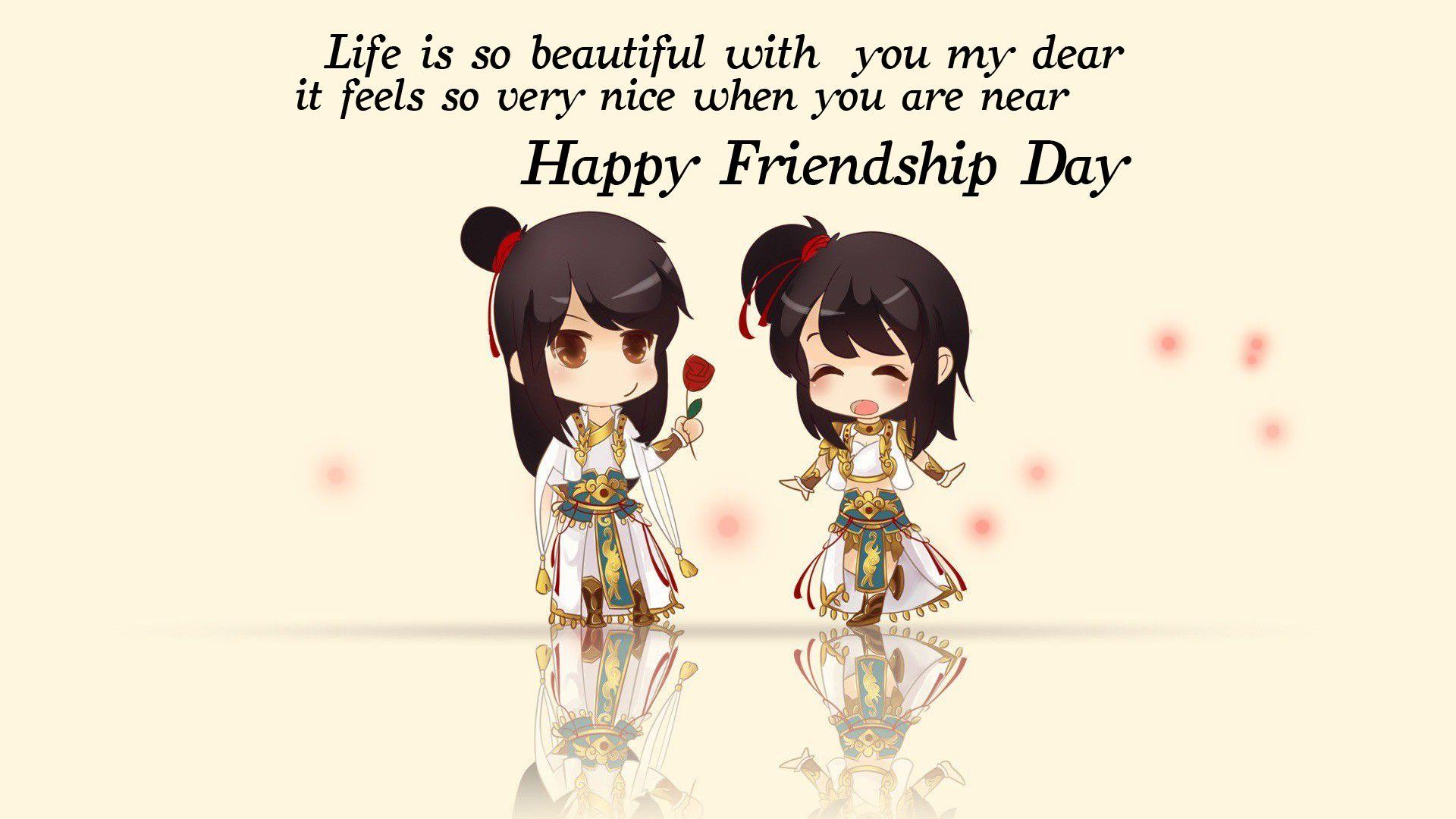 Best friends friendship quotes anime high definition wallpapers