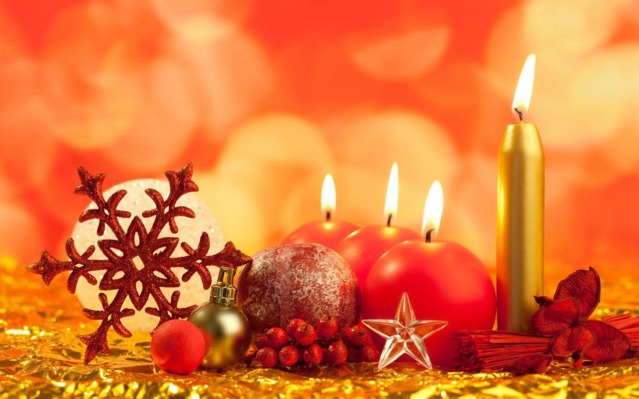 Free Christmas Candles Wallpaper, Free Christmas Candles