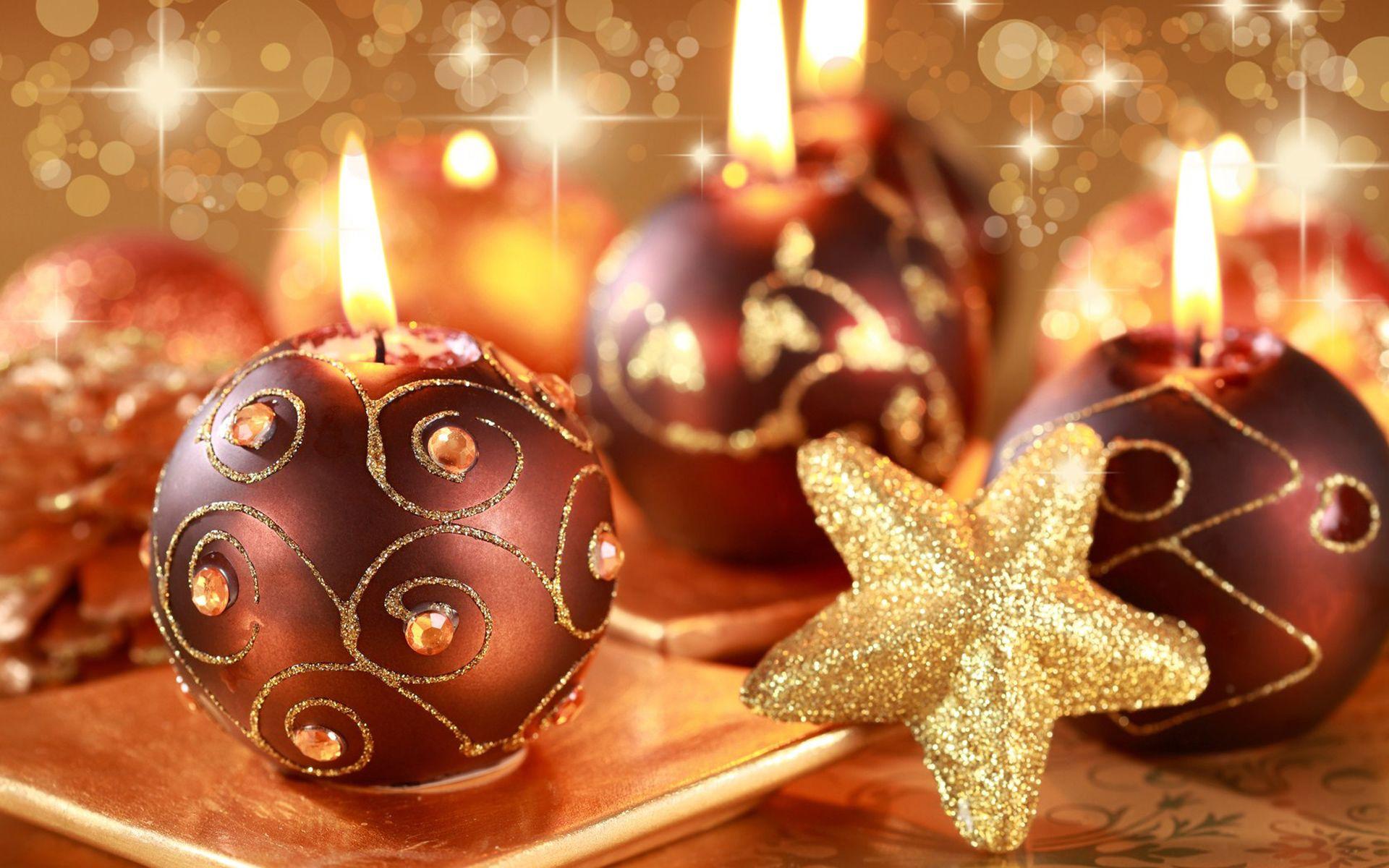 Lovely Christmas Candles Wallpaper 41083 1920x1200 px